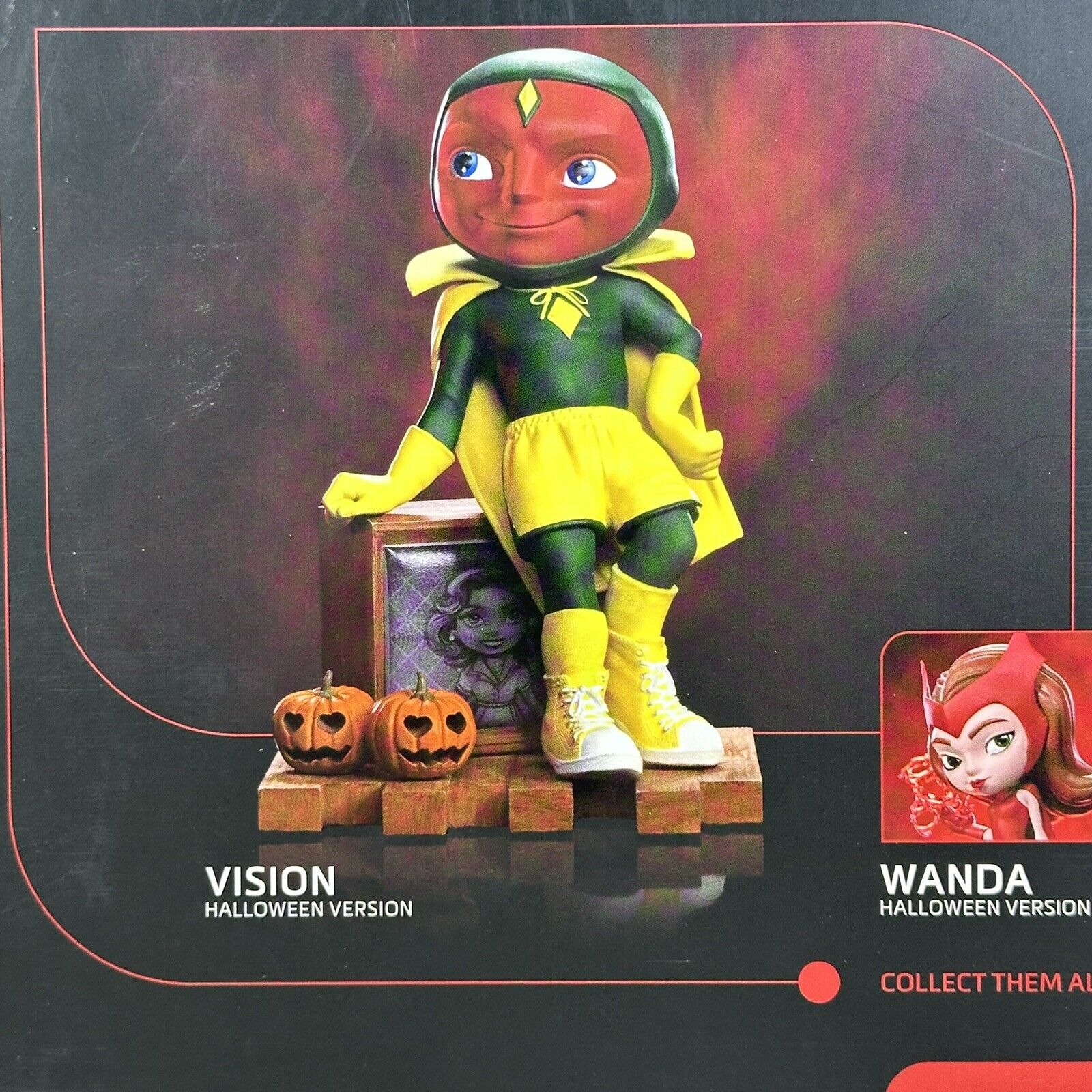 MiniCo Iron Studios Vision Halloween Version Wandavision 5.5" Vinyl Figure - New