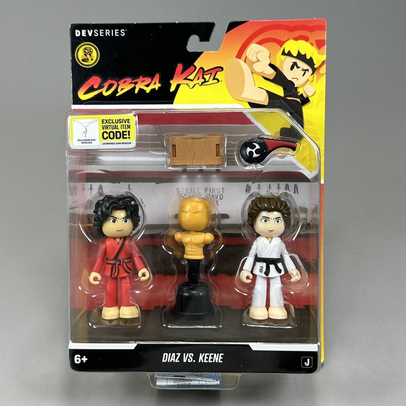 Roblox Cobra Kai Miguel Diaz & Robbie Keene 2.75" Action Figures w/ Virtual Code