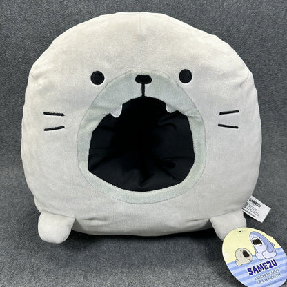 SAMEZU Mochi Plush Open Mouth Seal 12" Soft Plushie