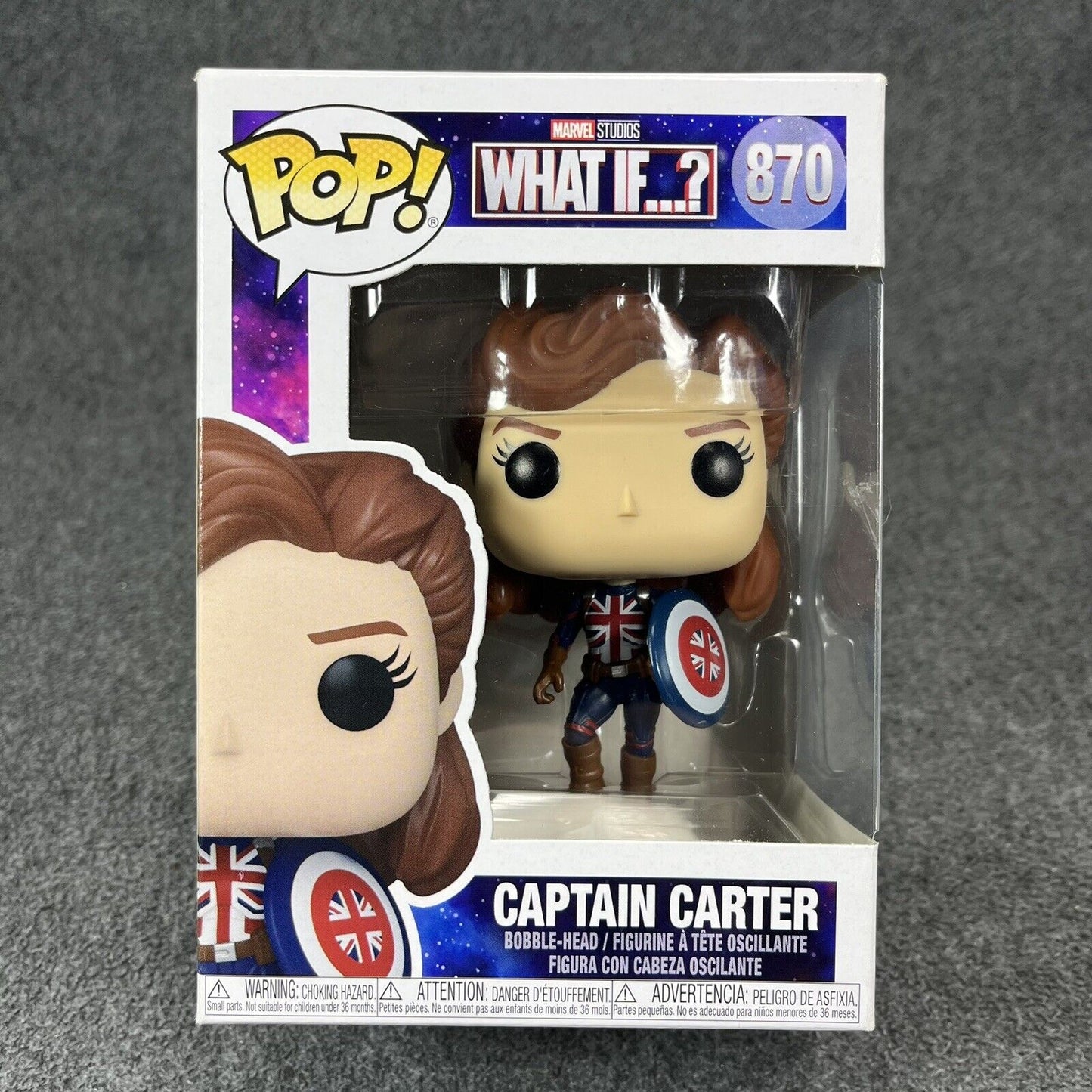 Funko Pop! TV: What If...? - Captain Carter Vinyl Figure Exclusive - Brand New