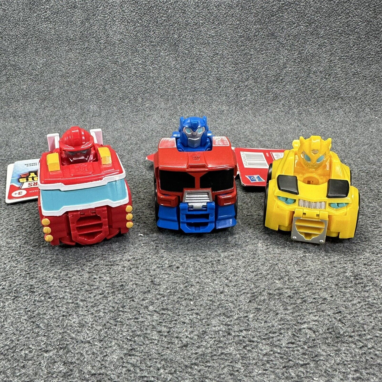 Lot of 3 Playskool Transformers Heroes Rescue Bots Academy Mini Bot Racers - New