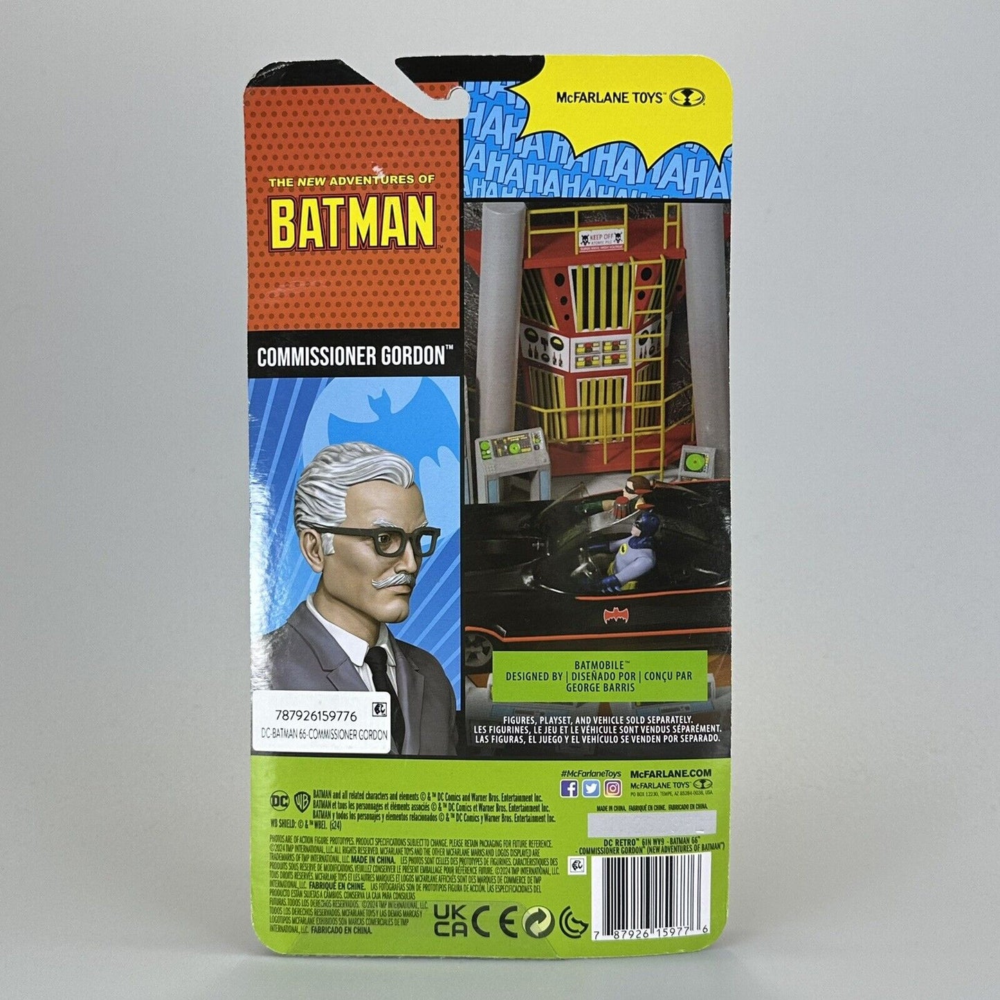 McFarlane DC Retro New Adventures of Batman Commissioner Gordon 6" Action Figure