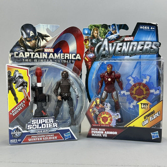 Hasbro Marvel Avengers MCU Iron Man & Winter Soldier 4" Action Figures