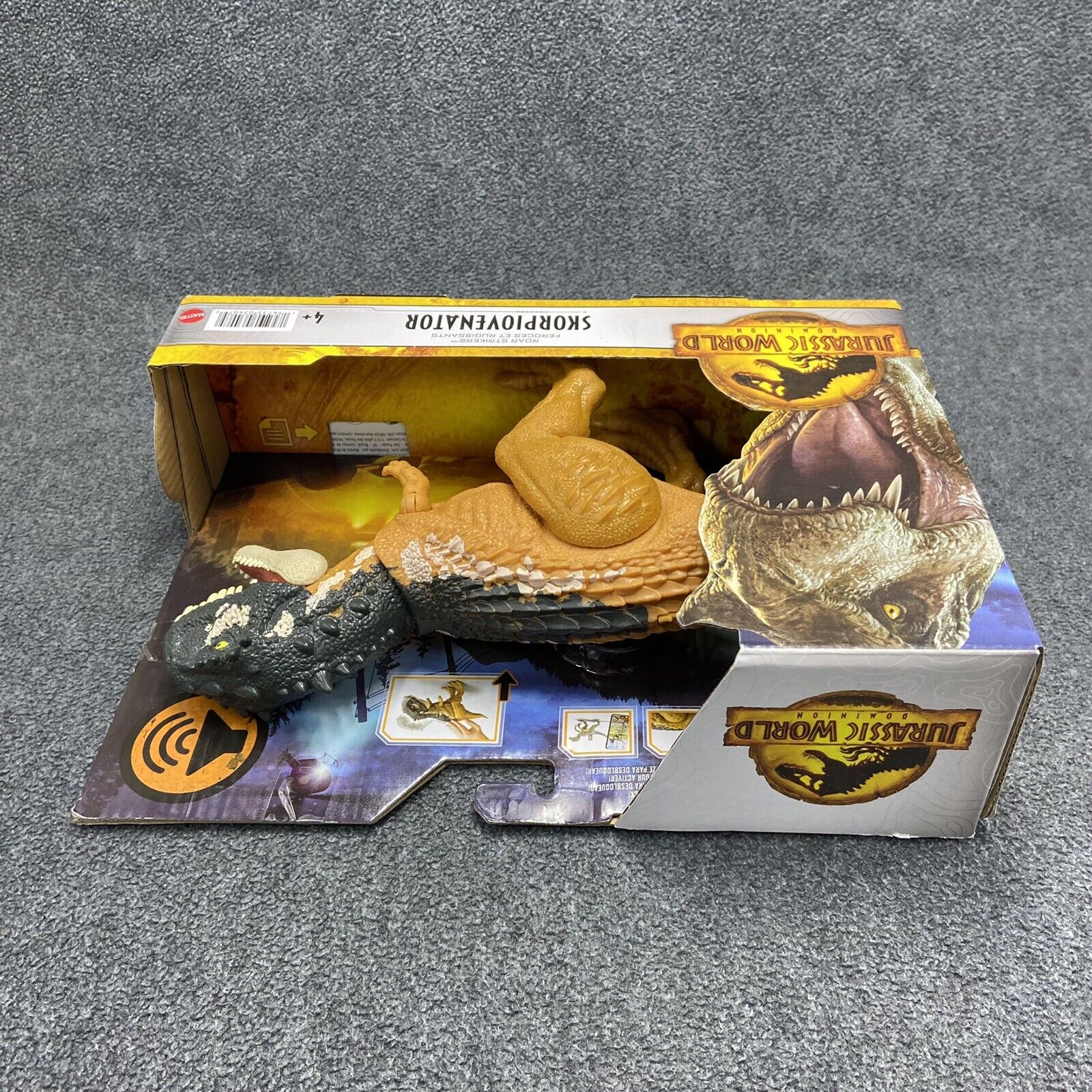 Jurassic World Dominion Roar Strikers Skorpiovenator Action Figure - Mattel HDX3