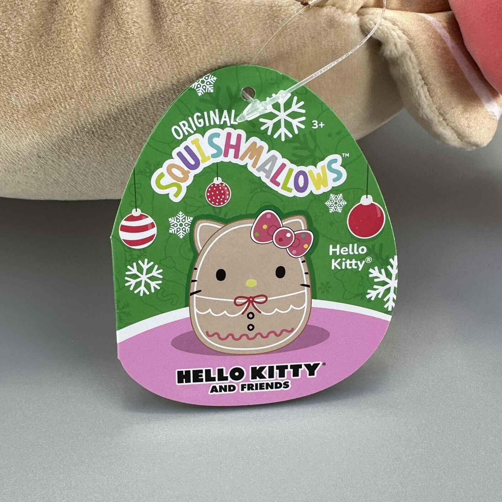 Squishmallows Sanrio 2023 Hello Kitty Christmas Gingerbread 10" Plush New w/ Tag