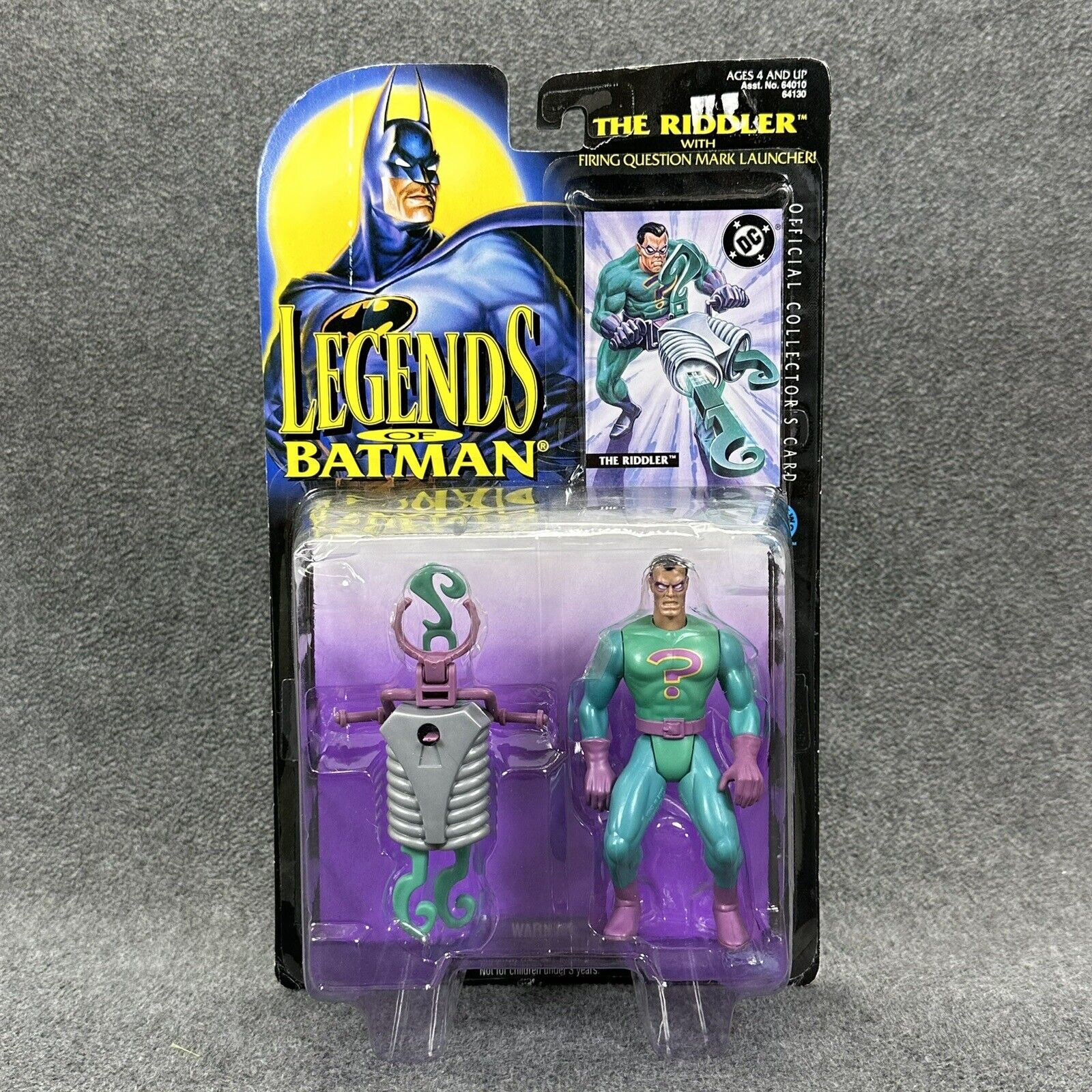 Kenner Legends Of Batman The Riddler Firing Question Mark Launcher 4.5" Figure