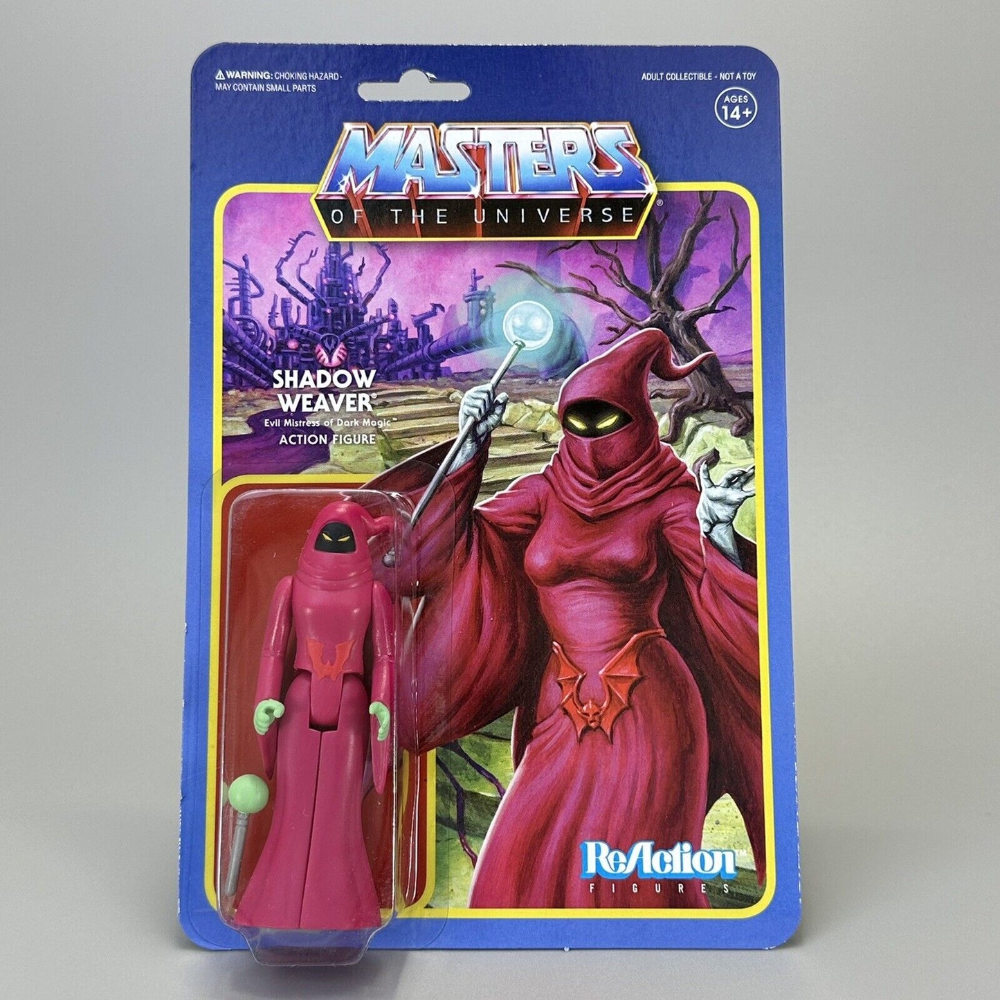 Super7 ReAction Masters of the Universe Shadow Weaver MOTU 3.75" Action Figure