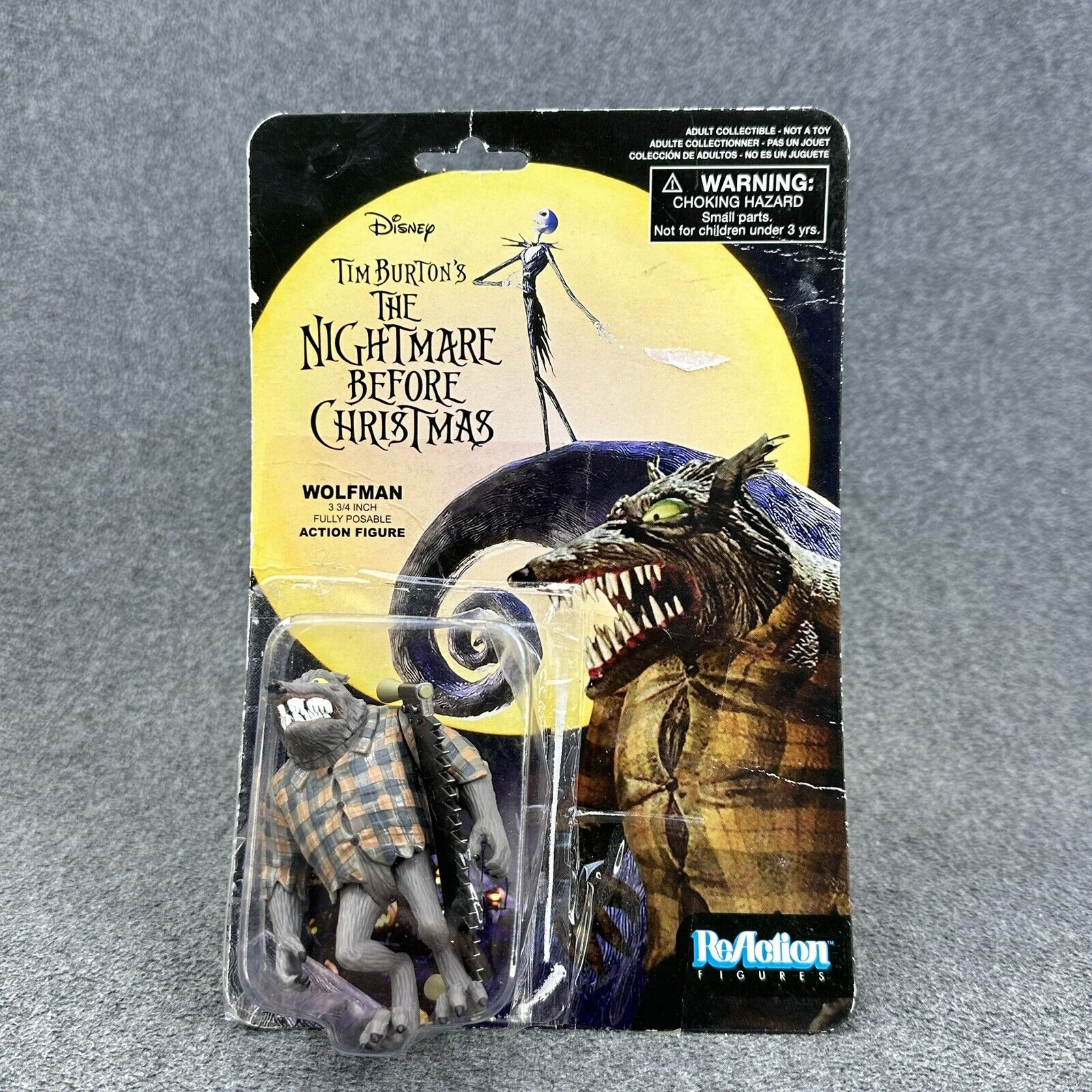 The Nightmare Before Christmas Wolfman Mayor & King Jack ReAction 3.75" Figures