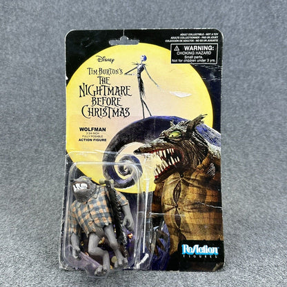 The Nightmare Before Christmas Wolfman Mayor & King Jack ReAction 3.75" Figures