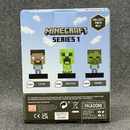 Minecraft Steve Night Light Lamp 3D Character 4.5" Figure Icons Paladone #001