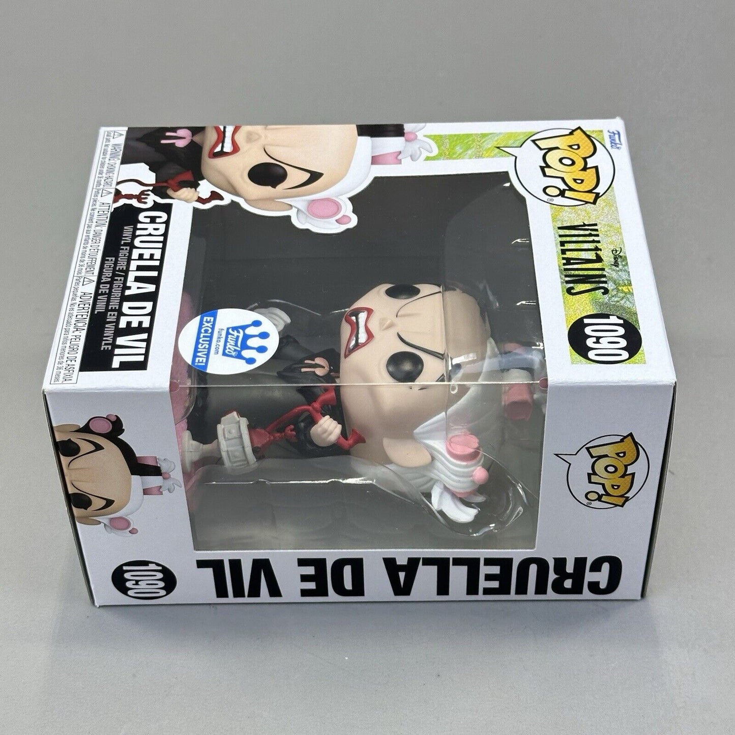 Funko Pop! Disney Villains Cruella De Vil Funko Exclusive #1090 Vinyl Figure New