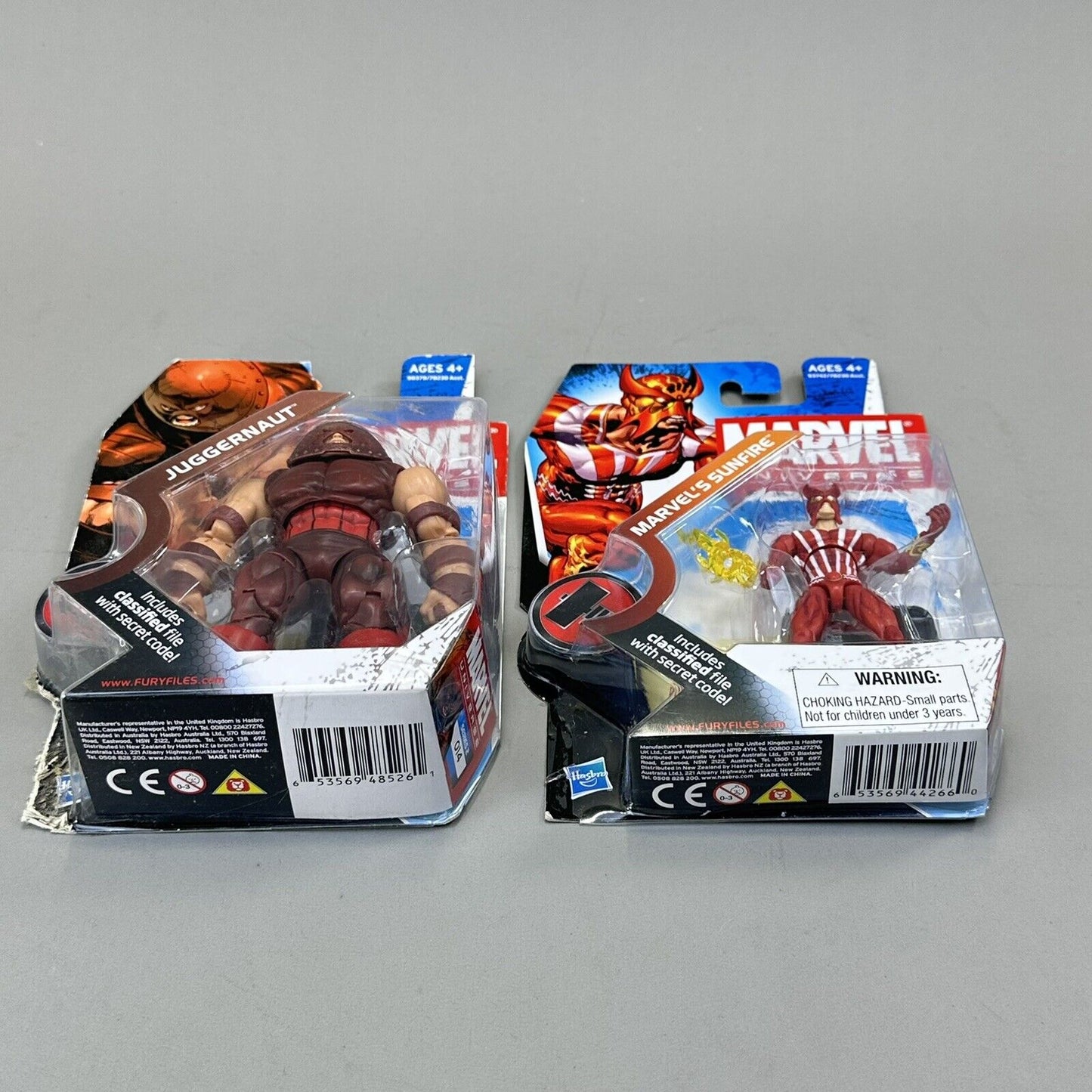 Marvel Universe X-Men Juggernaut & Sunfire 3.75” Action Figures - Sealed