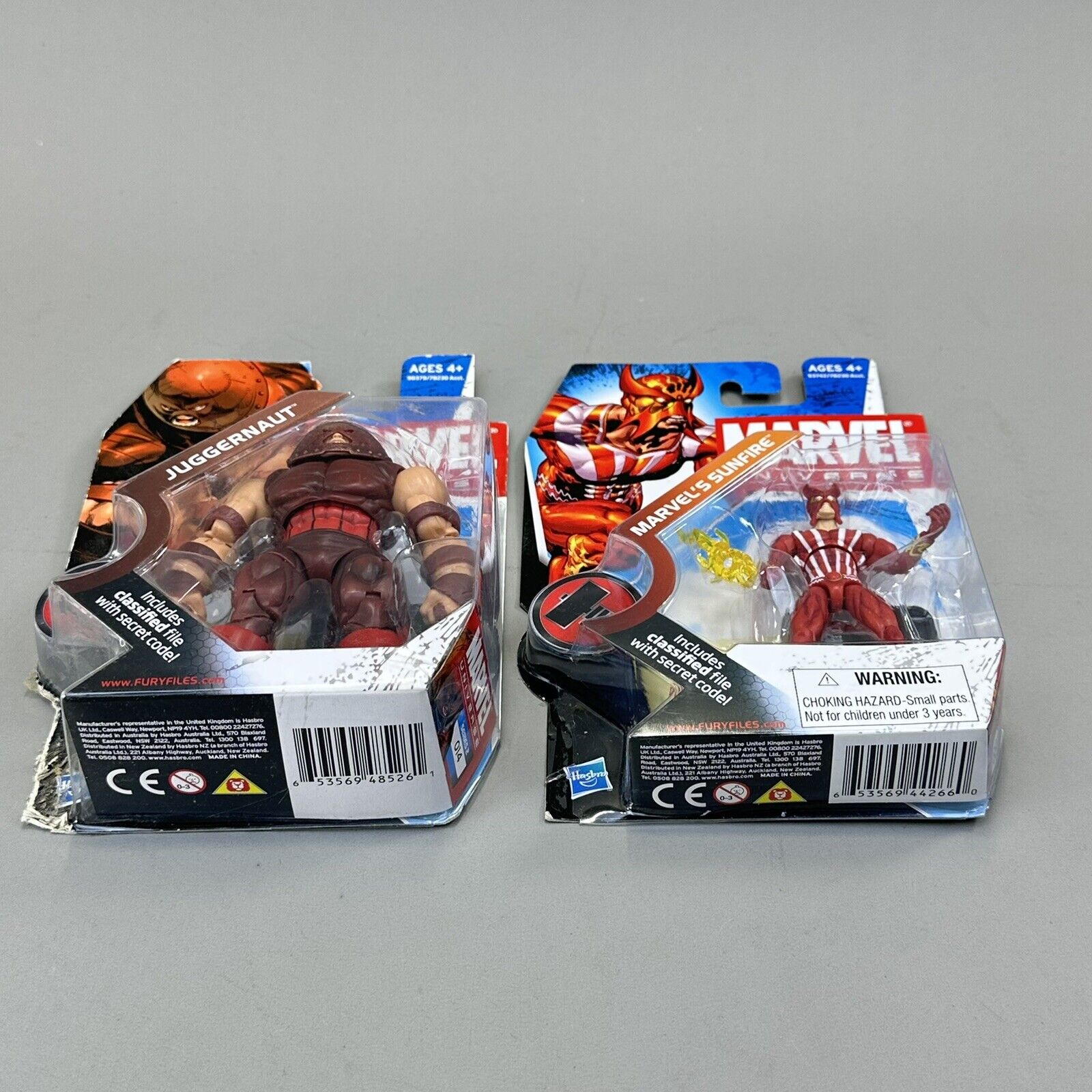 Marvel Universe X-Men Juggernaut & Sunfire 3.75” Action Figures - Sealed