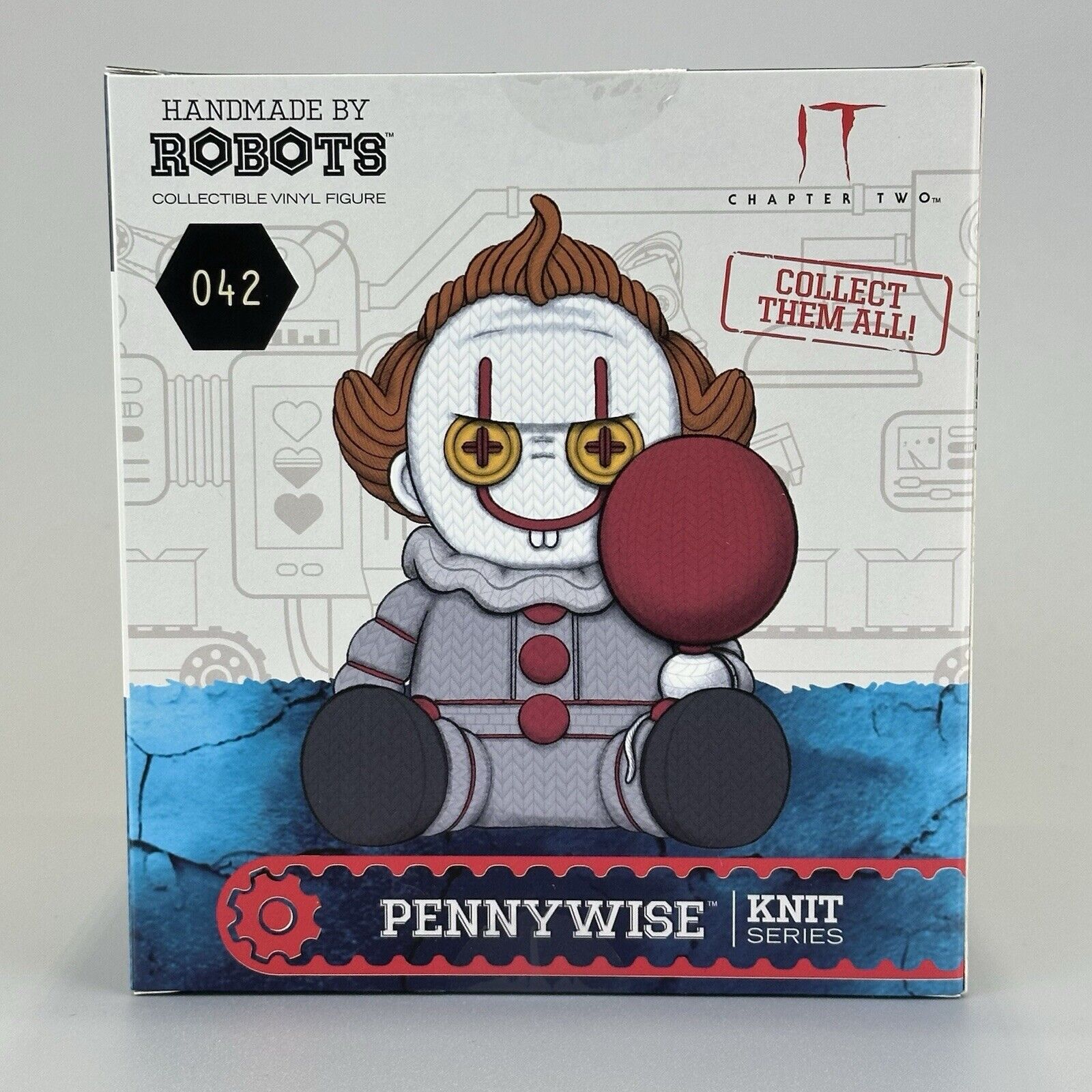 Handmade by Robots IT (2017) Pennywise 5" Vinyl Figure #025 - Brand New