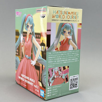 Hatsune Miku World Journey Vol.1 American Retro 7" Figure Banpresto - Brand New