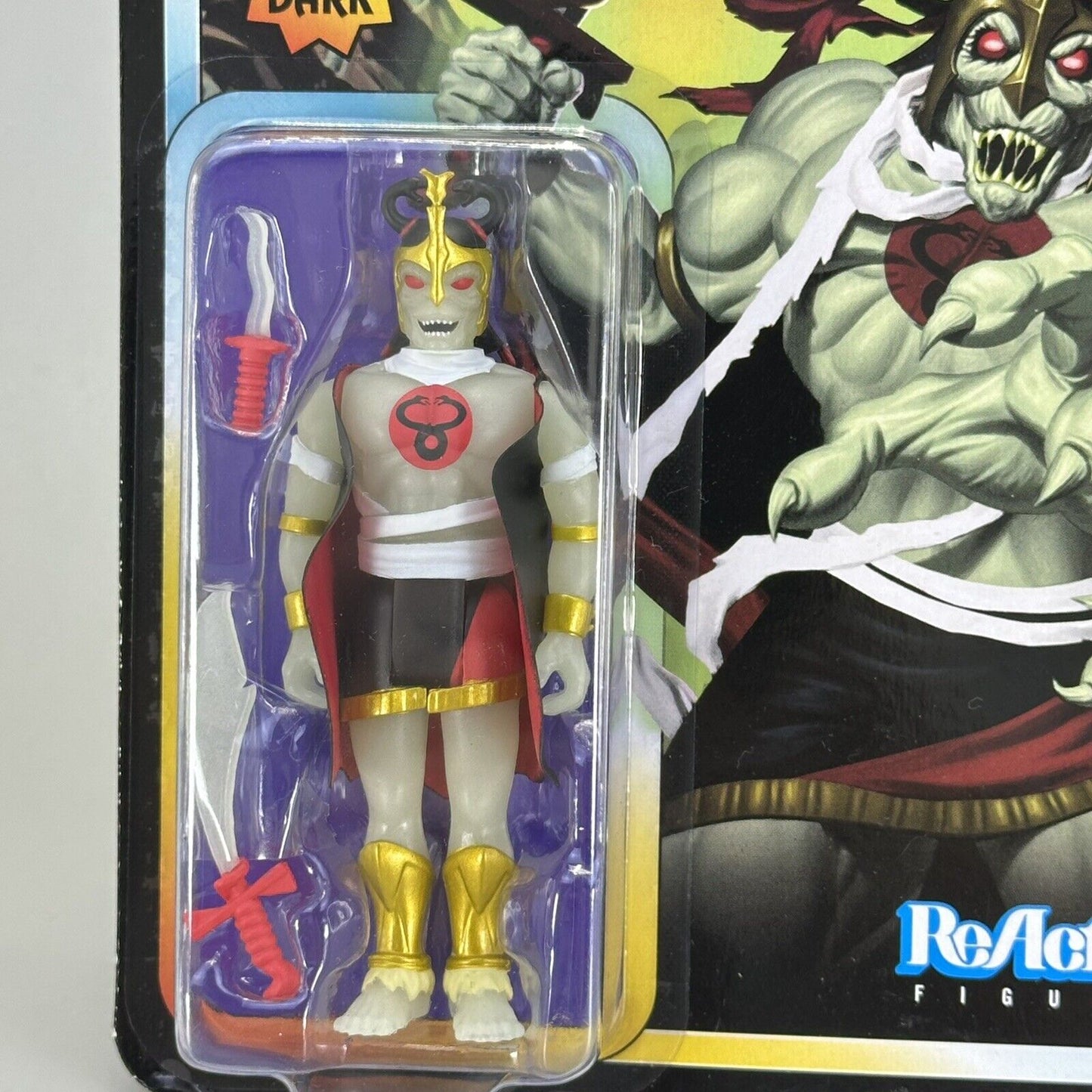 Super7 ReAction ThunderCats Mumm-Ra The Ever Living 3.75" Glow-in-the-Dark Fig.