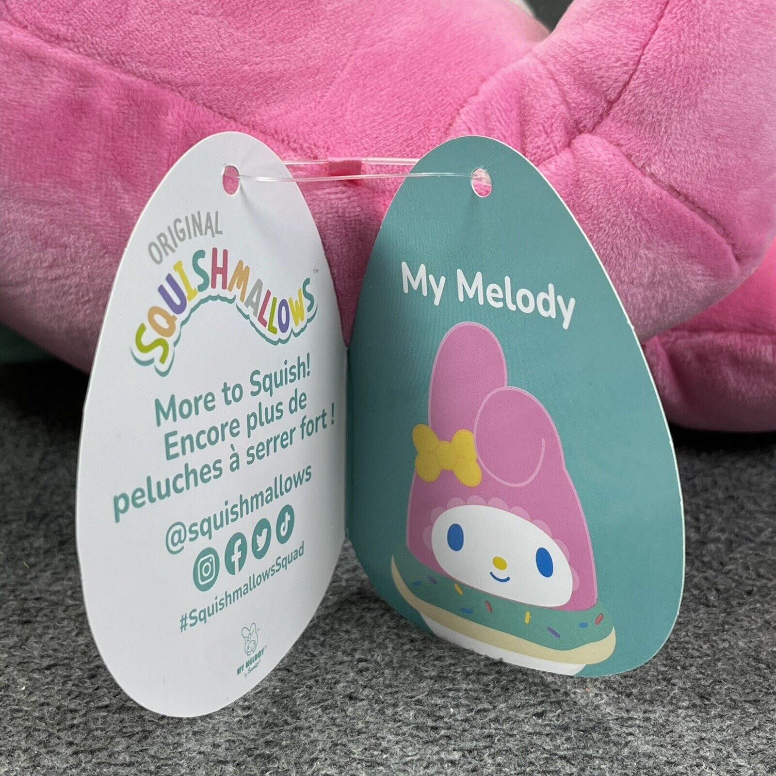 My Melody  Squishmallow 7” Summer Outfit Donut Pool Inflatable Float Sanrio NWT