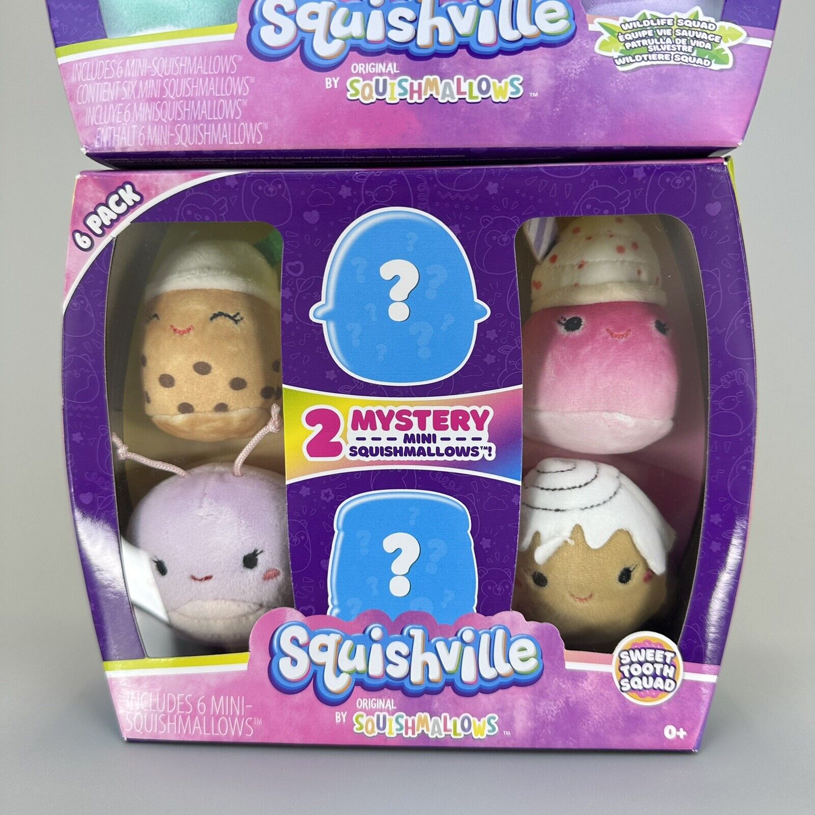 Squishville Squishmallows 2" Plush 12 Total Wildlife & Sweet Tooth Squads - New