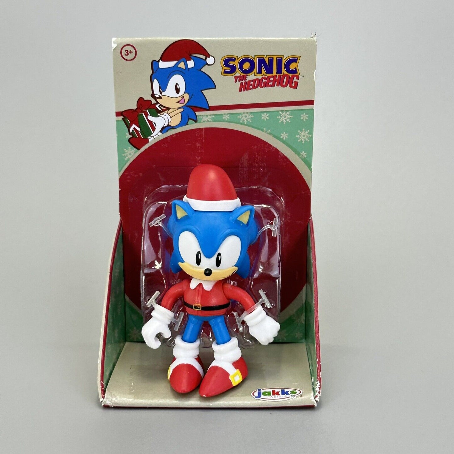 Sonic the Hedgehog Holiday Sonic in Santa Gear 2.5" Action Figure Jakks - New