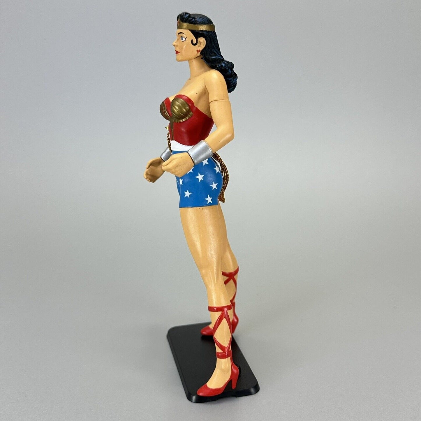 DC Direct Silver Age Wonder Woman 6" Action Figure with Lasso and Black Stand