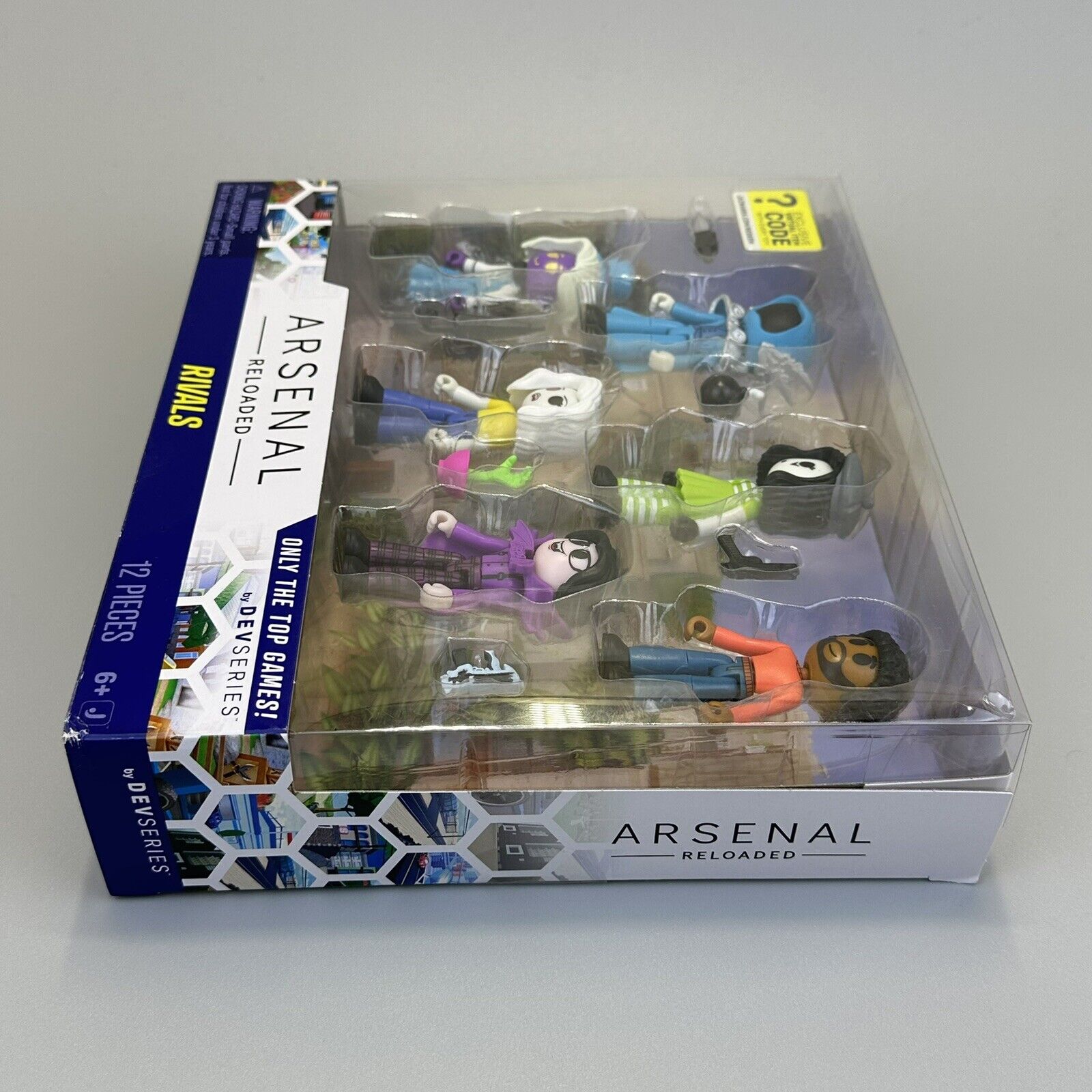 Roblox DevSeries Arsenal Reloaded Rivals Figure Set 6-Pack w/ Virtual Code - New