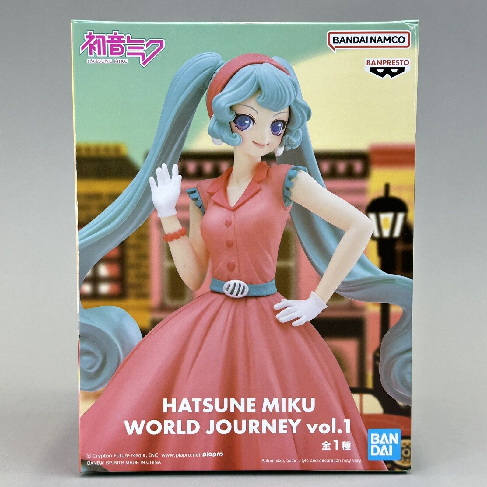 Hatsune Miku World Journey Vol.1 American Retro 7" Figure Banpresto - Brand New