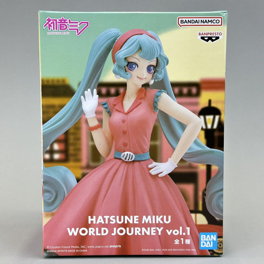 Hatsune Miku World Journey Vol.1 American Retro 7" Figure Banpresto - Brand New