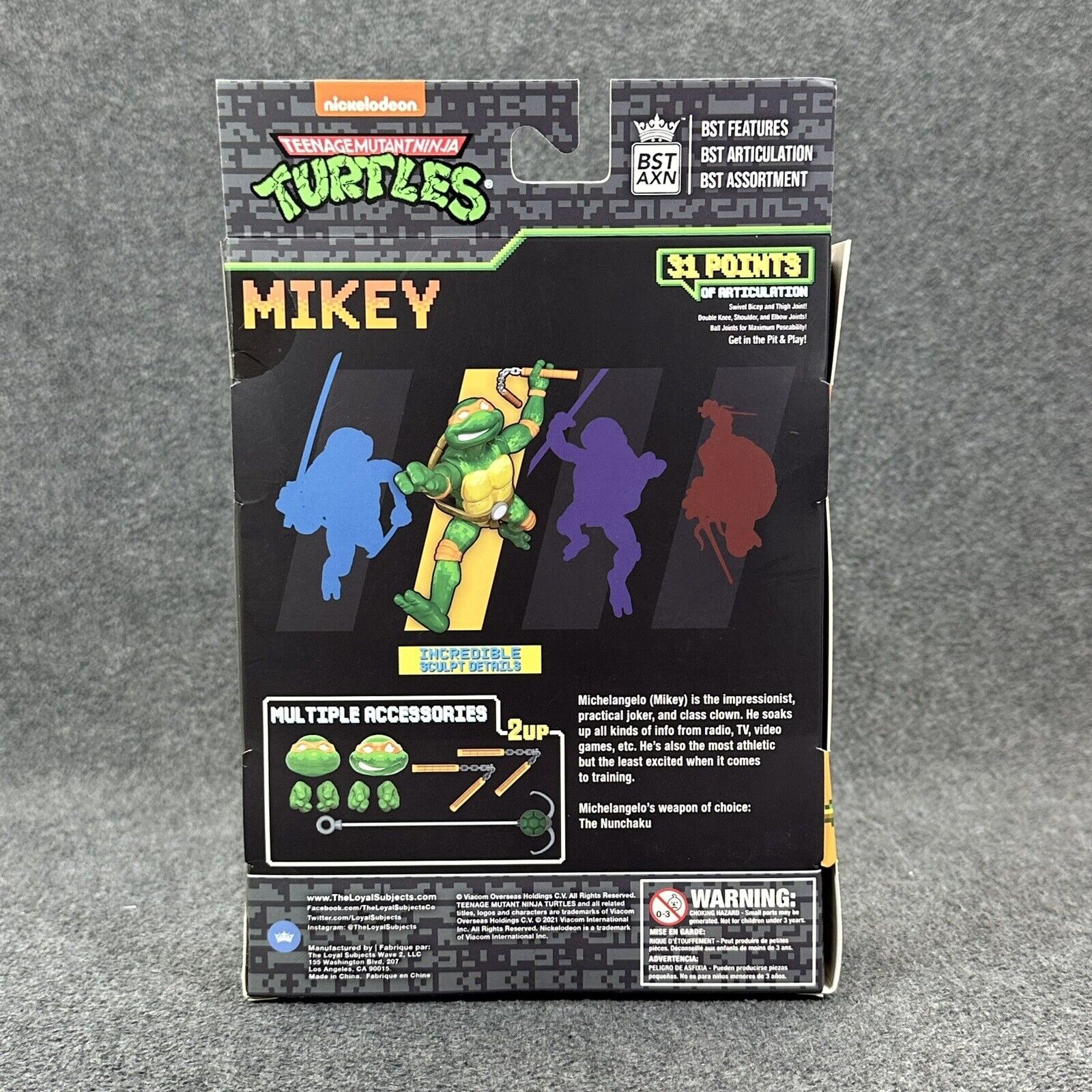 BST AXN TMNT Mikey Leo Donnie & Ralph Arcade Game 5" Exclusive Action Figures