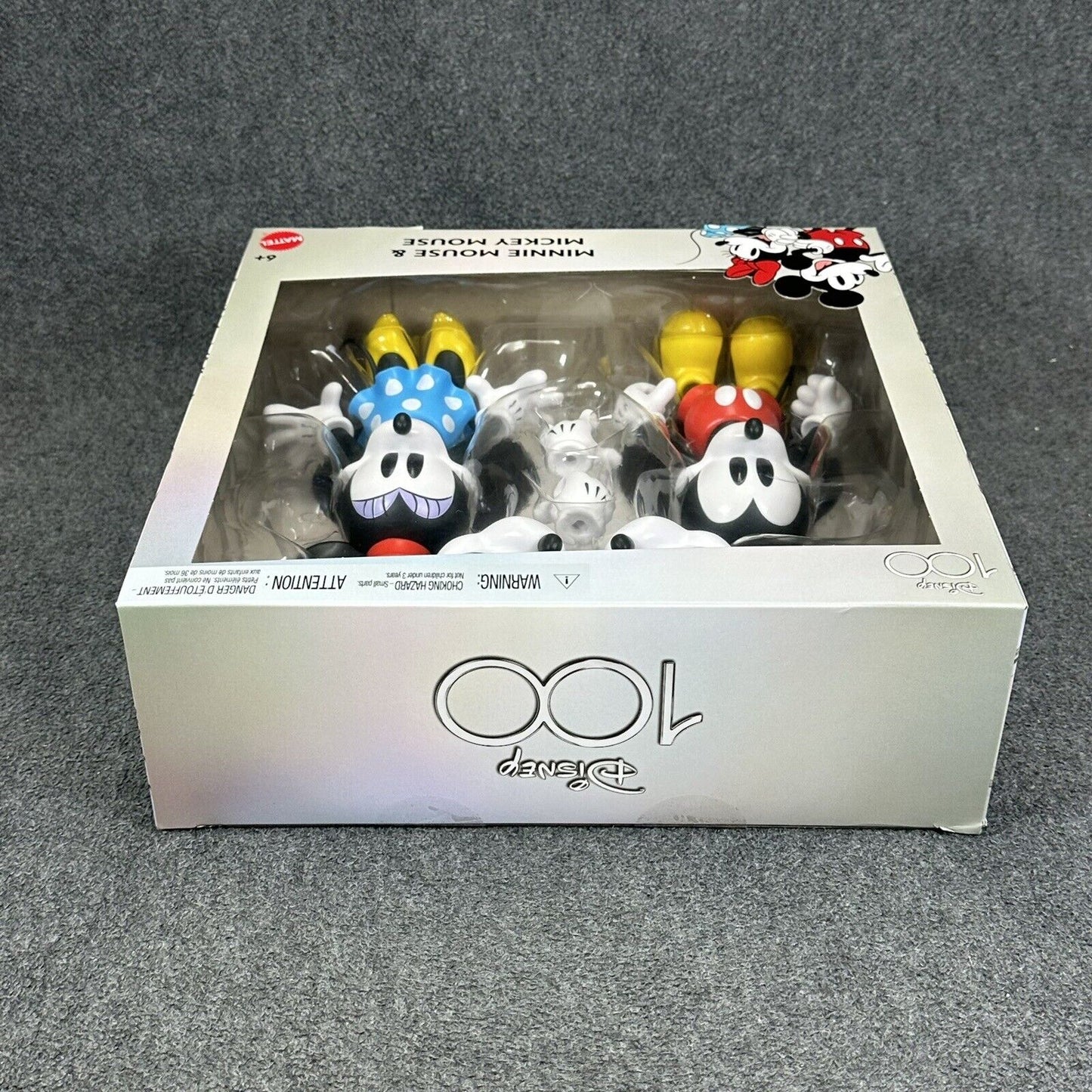 Disney 100th Celebration Mickey Mouse & Minnie Mouse Collectible Figures 2-Pack