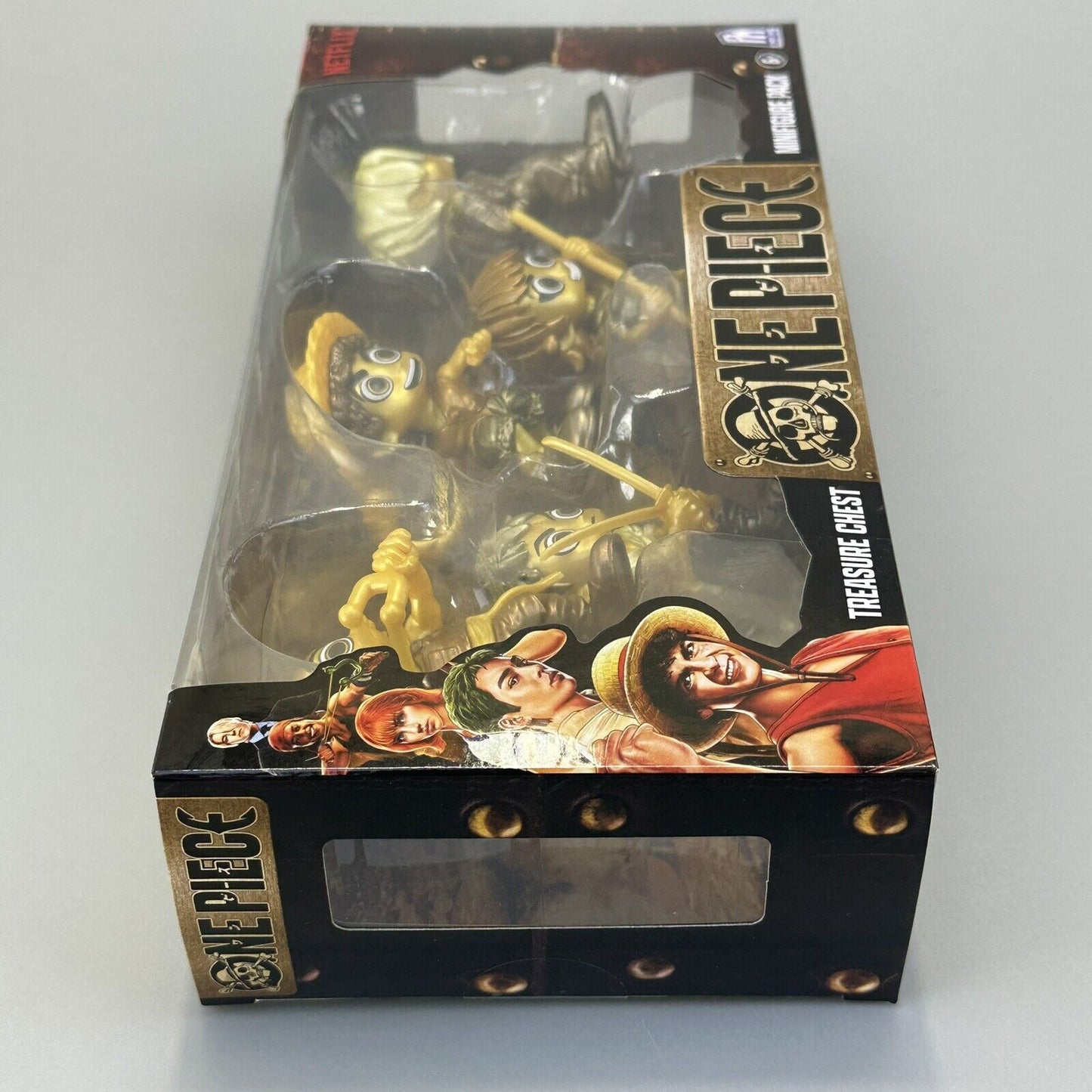 PhatMojo One Piece Treasure Chest Series 1 Gold Mini 2" Figures 5-Pk Netflix New