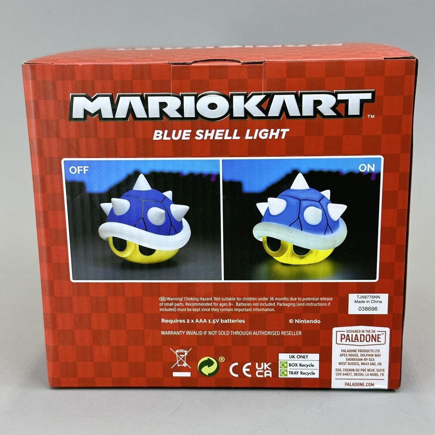 Super Mario Blue Shell Light with Sound 6" Paladone Official Nintendo Brand New