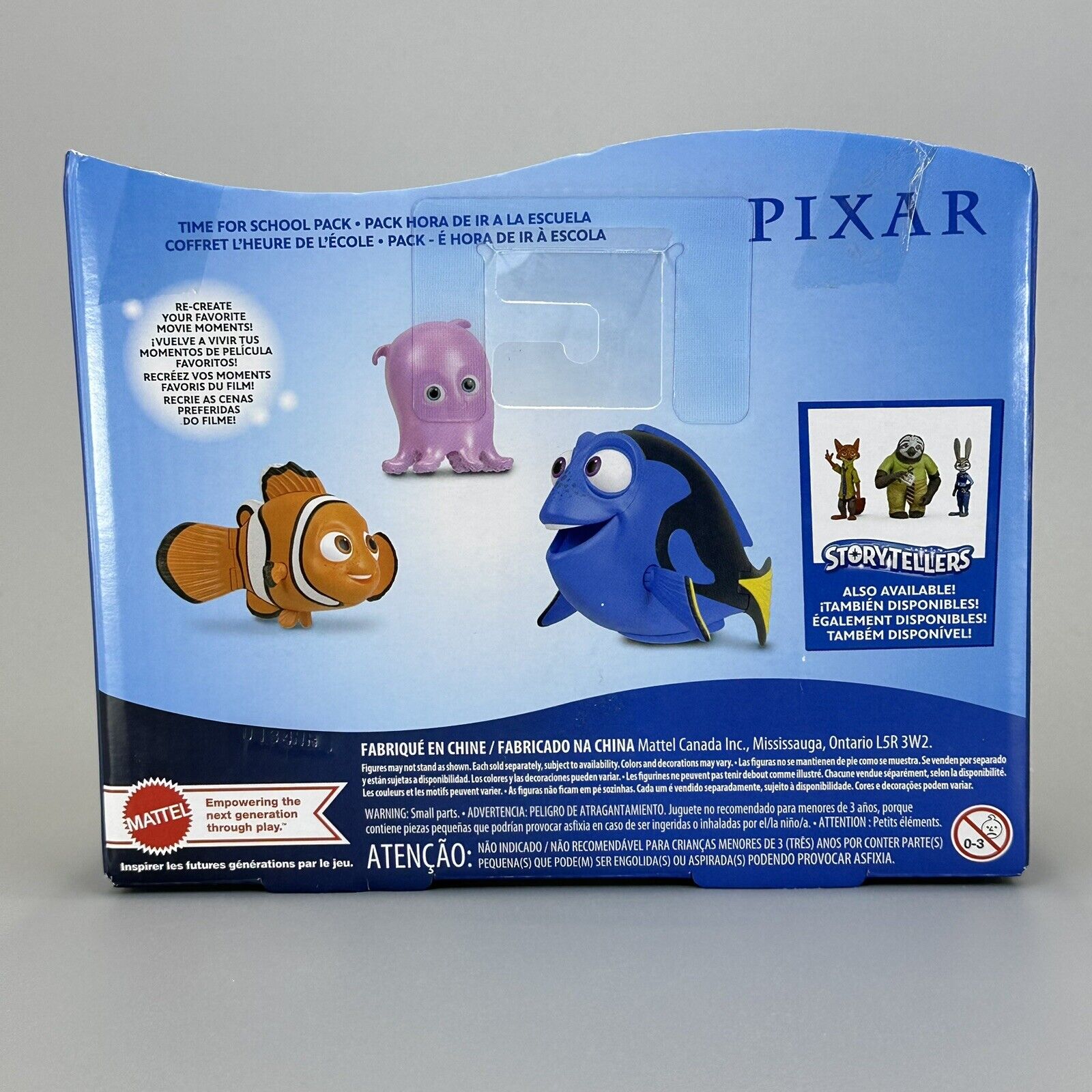 Disney Pixar Finding Nemo Storytellers Time for School 3-Pk Nemo, Dory & Pearl