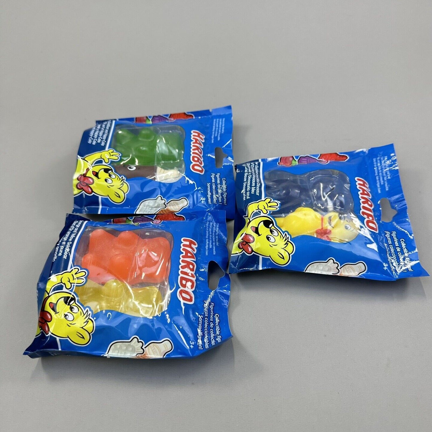 Lot of 3 Haribo Gummi Mini 3" Soft PVC Collectible Figures Packs of 2 Jakks New