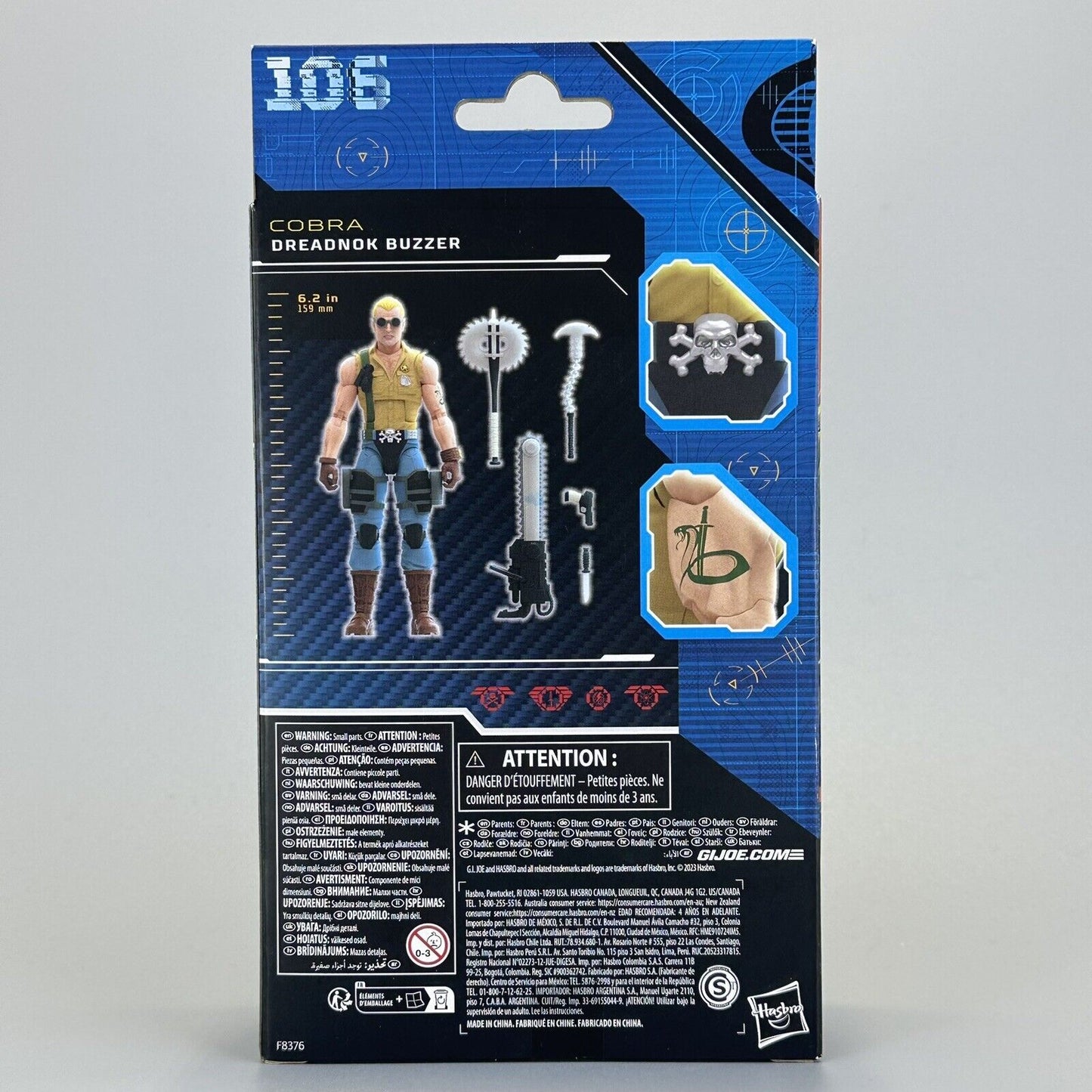 Hasbro G.I. Joe Classified Series Dreadnok Buzzer 6" Action Figure - Brand New