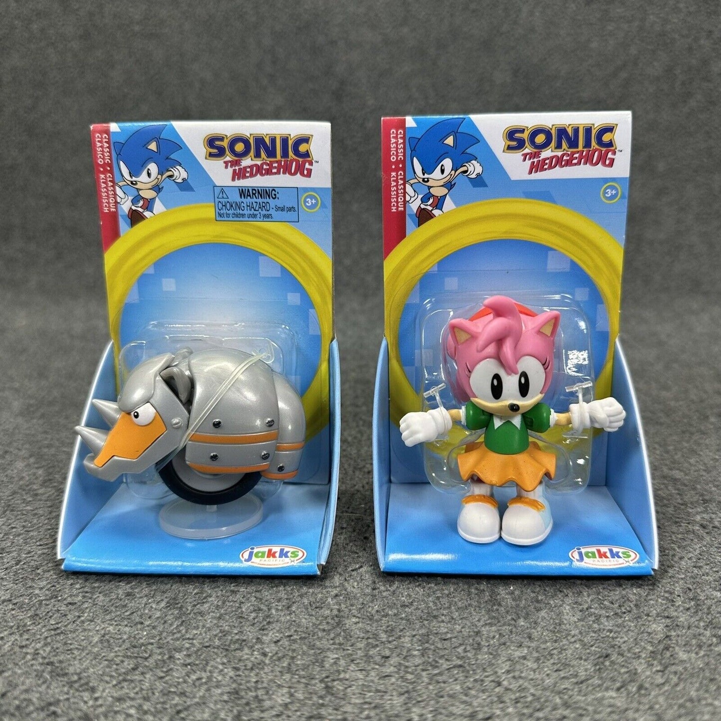 Sonic The Hedgehog Silver Dr. Eggman Super Sonic Amy RhinoB 2.5" Action Figures