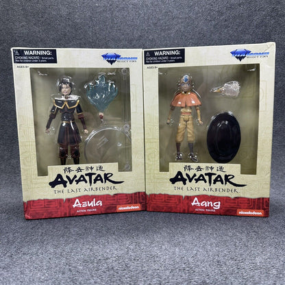 Diamond Select Toys Avatar The Last Airbender Azula & Aang 7" Scale Action Figs.