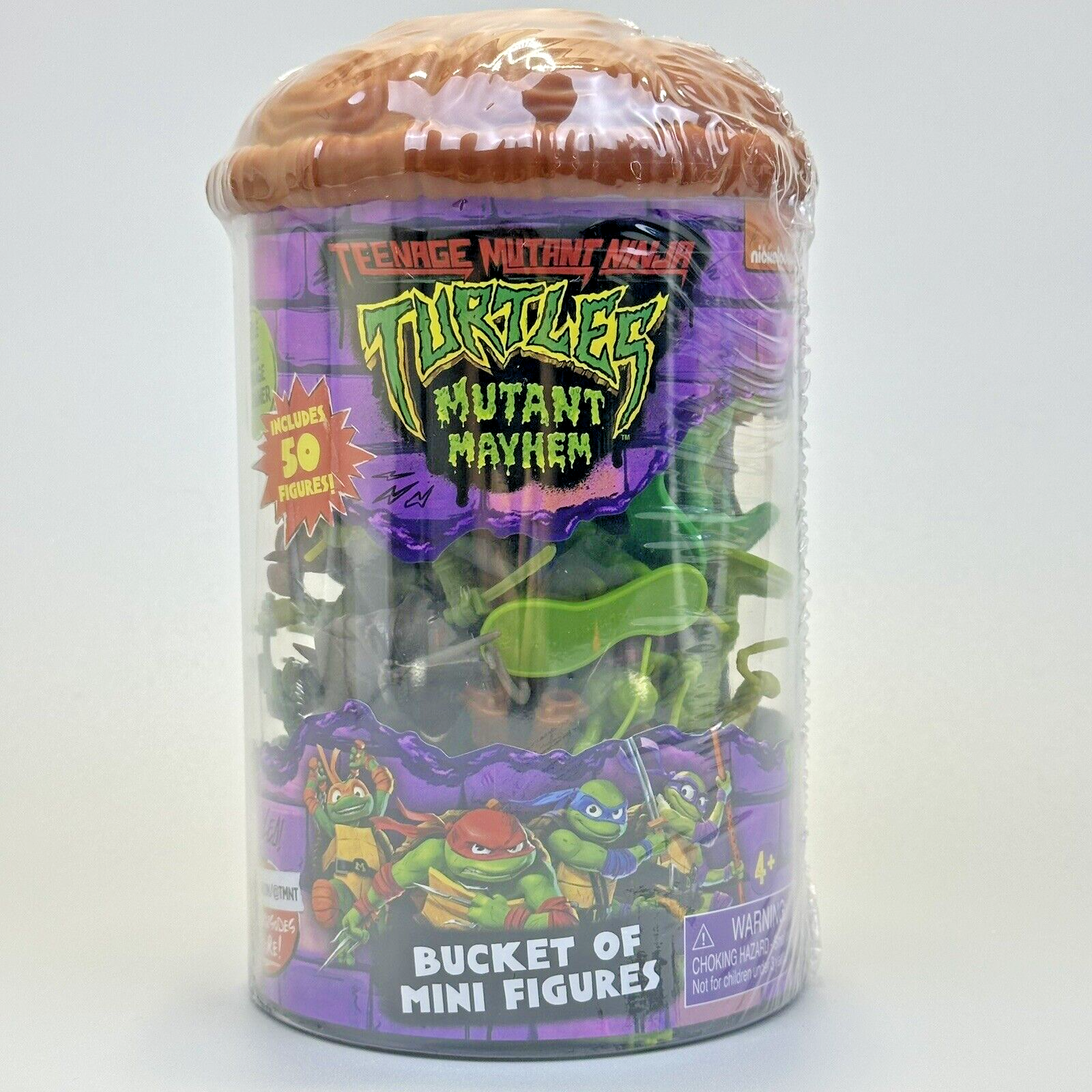 Teenage Mutant Ninja Turtles: Mutant Mayhem Bucket of 50 Mini Figures TMNT - New