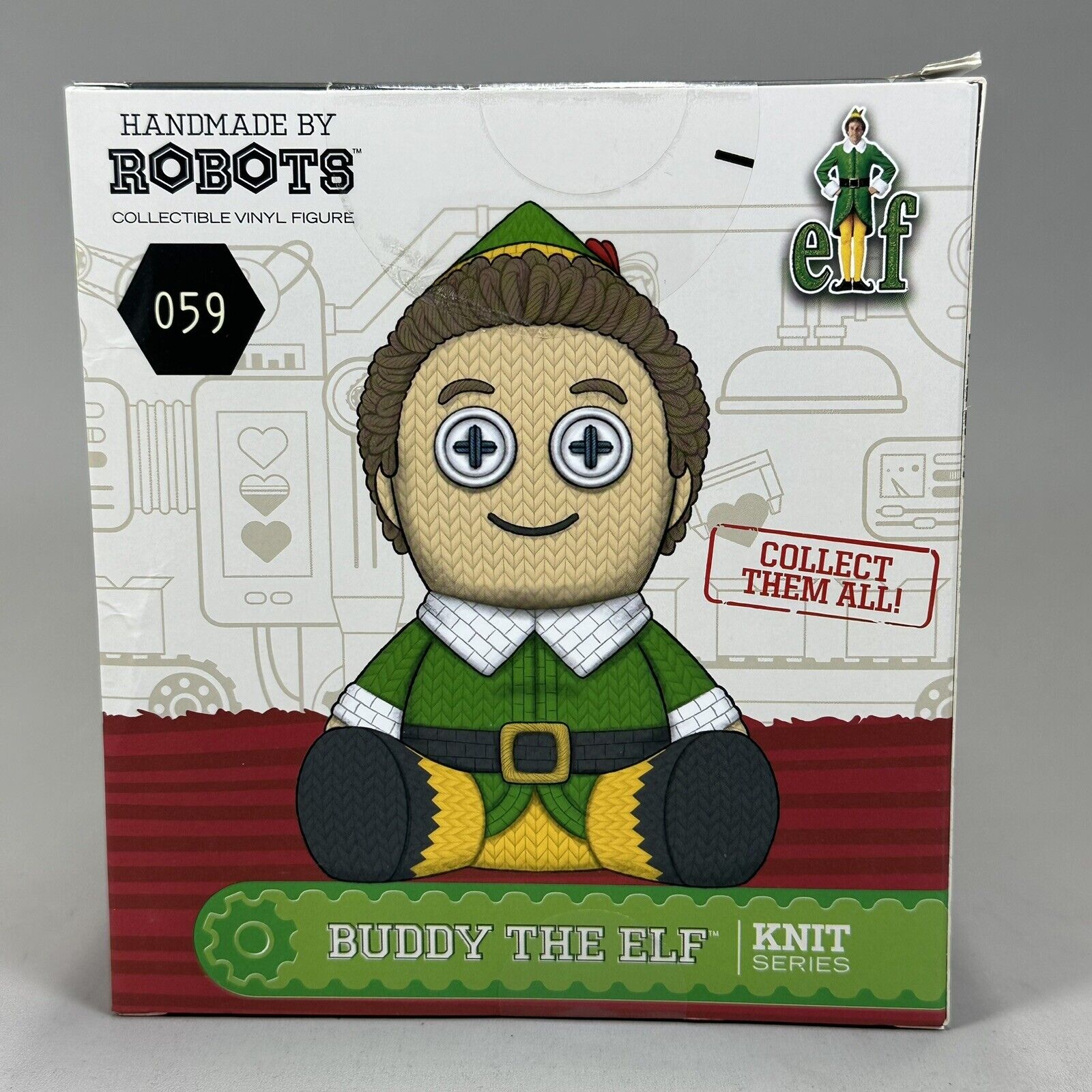 Handmade by Robots Buddy the Elf #059 Vinyl Figure 4" - Brand New