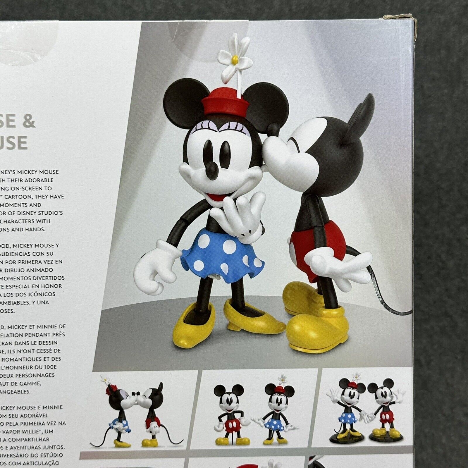 Disney 100th Celebration Mickey Mouse & Minnie Mouse Collectible Figures 2-Pack