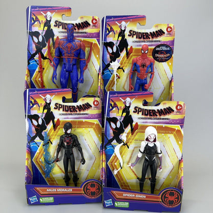 Spider-Man Across the Spider-Verse 6" Figures: Spider-Man, Gwen, Miles. SM 2099