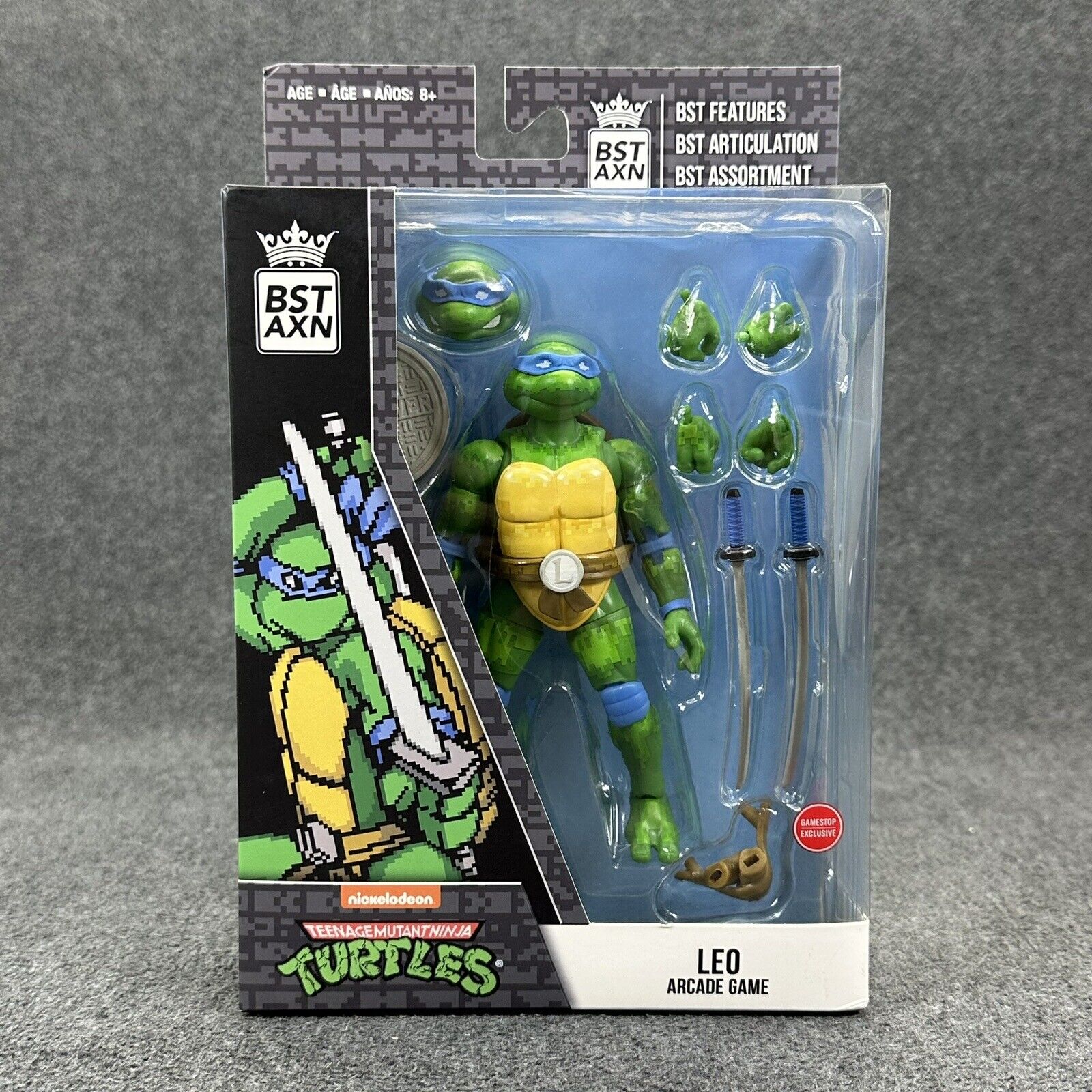 BST AXN TMNT Mikey Leo Donnie & Ralph Arcade Game 5" Exclusive Action Figures