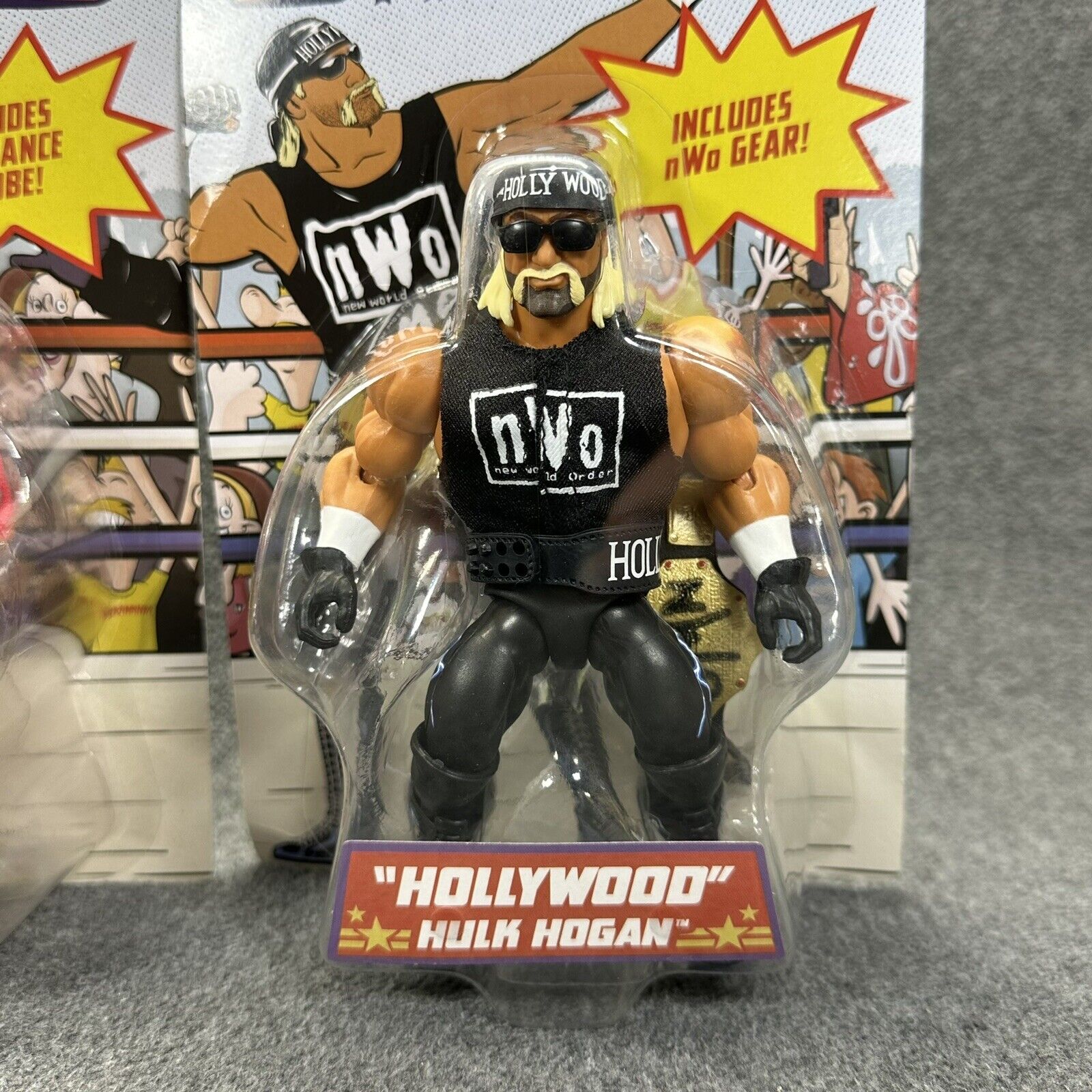 Mattel WWE Superstars Retro Card Ric Flair & NWO Hulk Hogan Retro 5.5" Figures