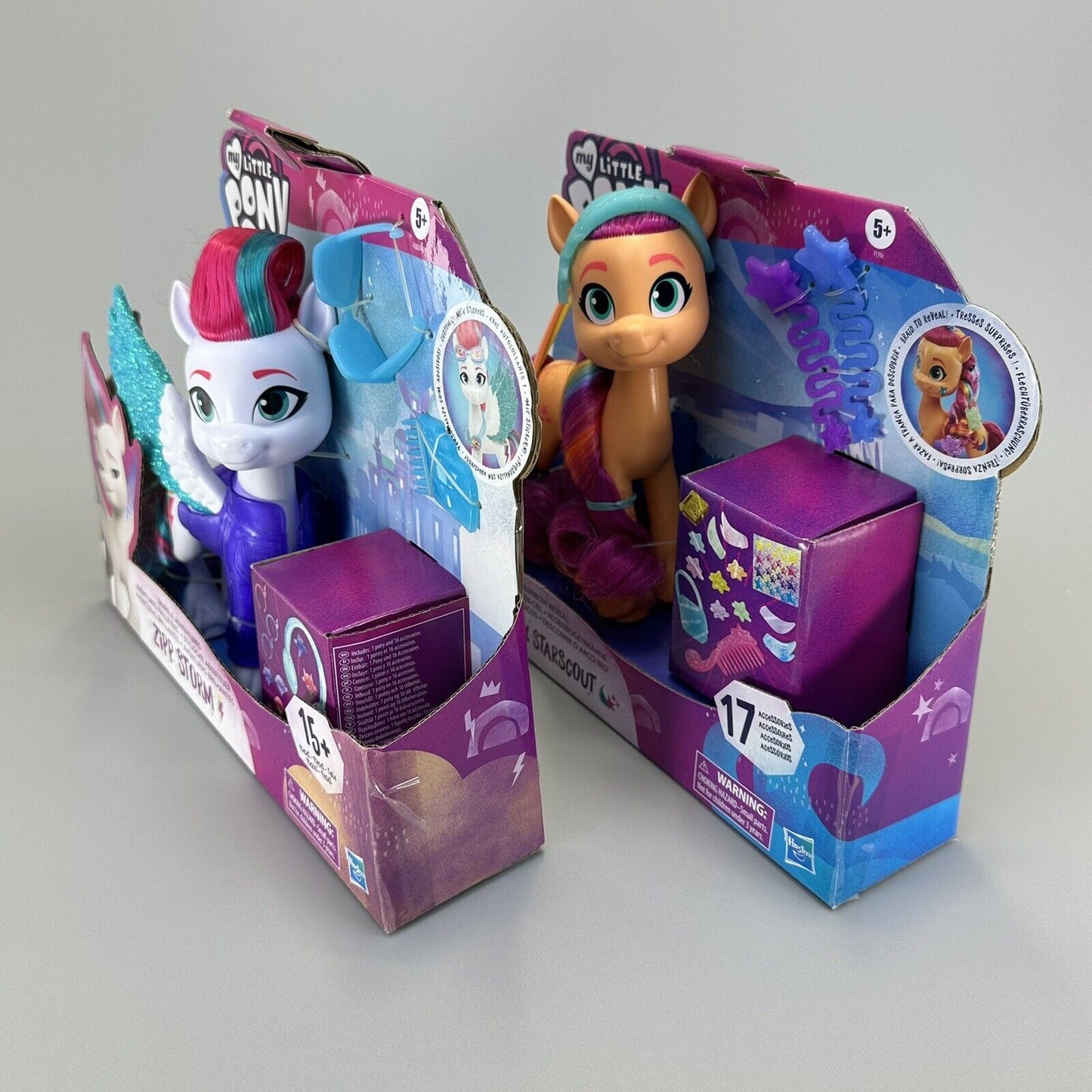 My Little Pony Zipp Storm & Sunny Starscout 6" Figures w/ Accessories Bundle New