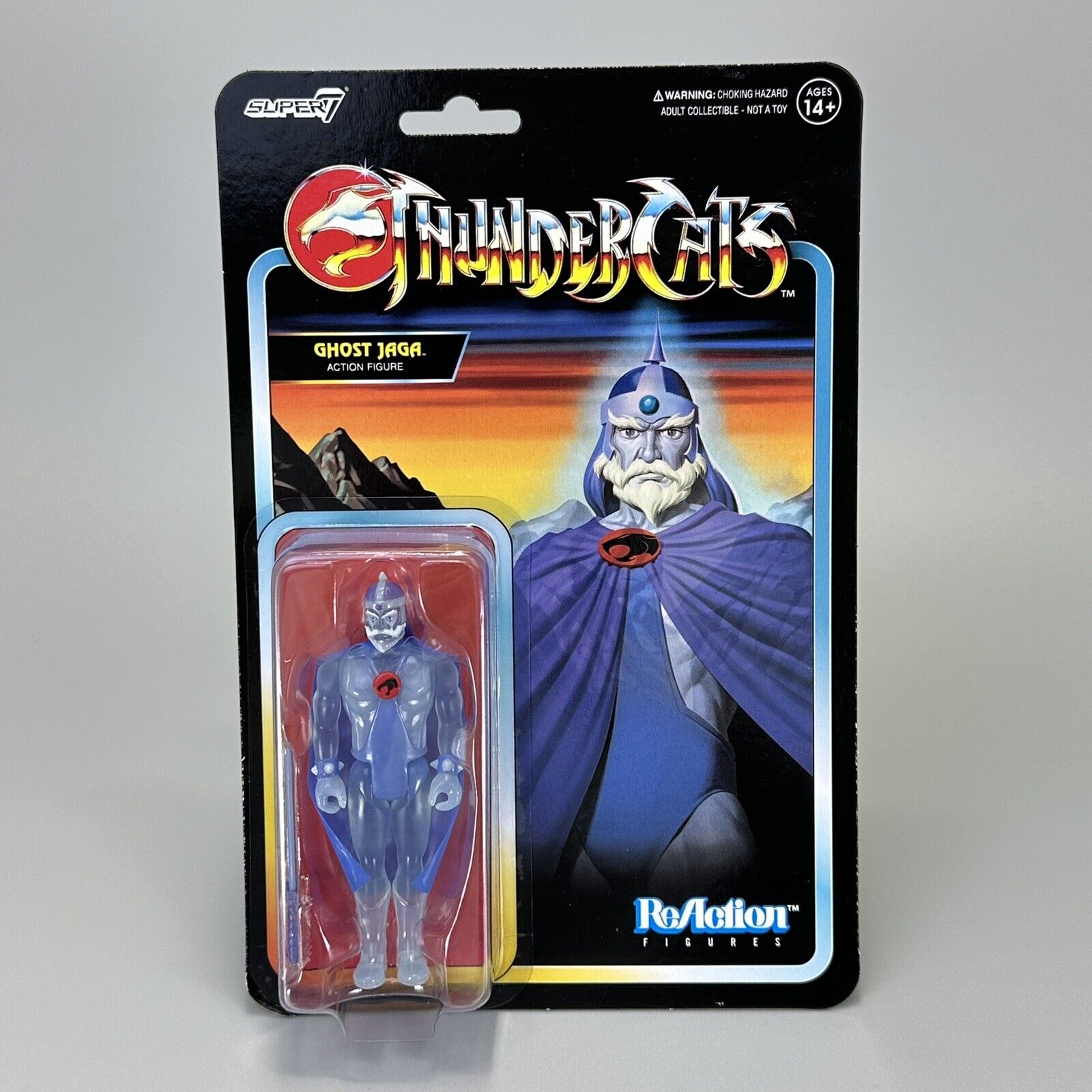 Super7 ReAction ThunderCats Ghost Jaga 3.75" Action Figure Retro Style Card New