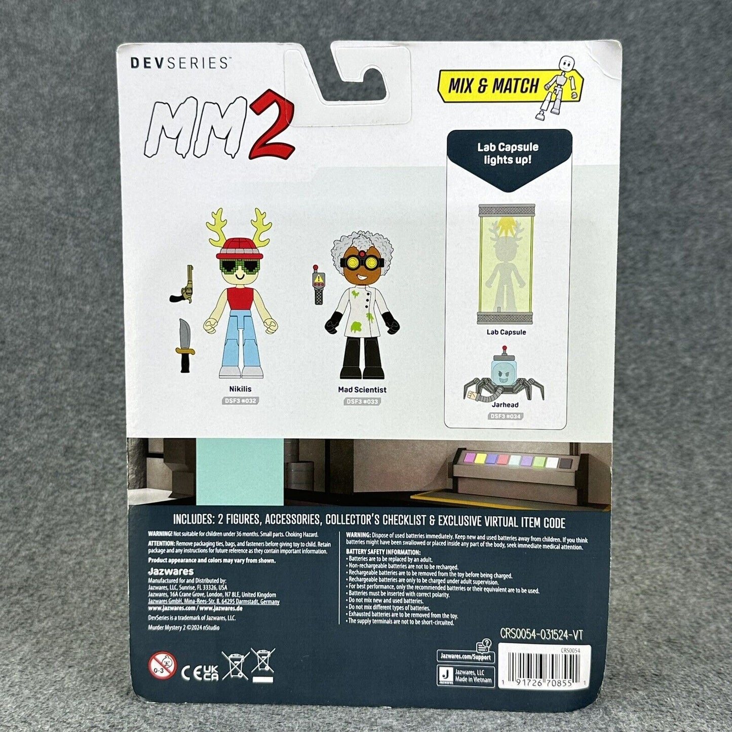 Roblox DevSeries Research Facility Game Pack MM2 Virtual Item Code - Brand New