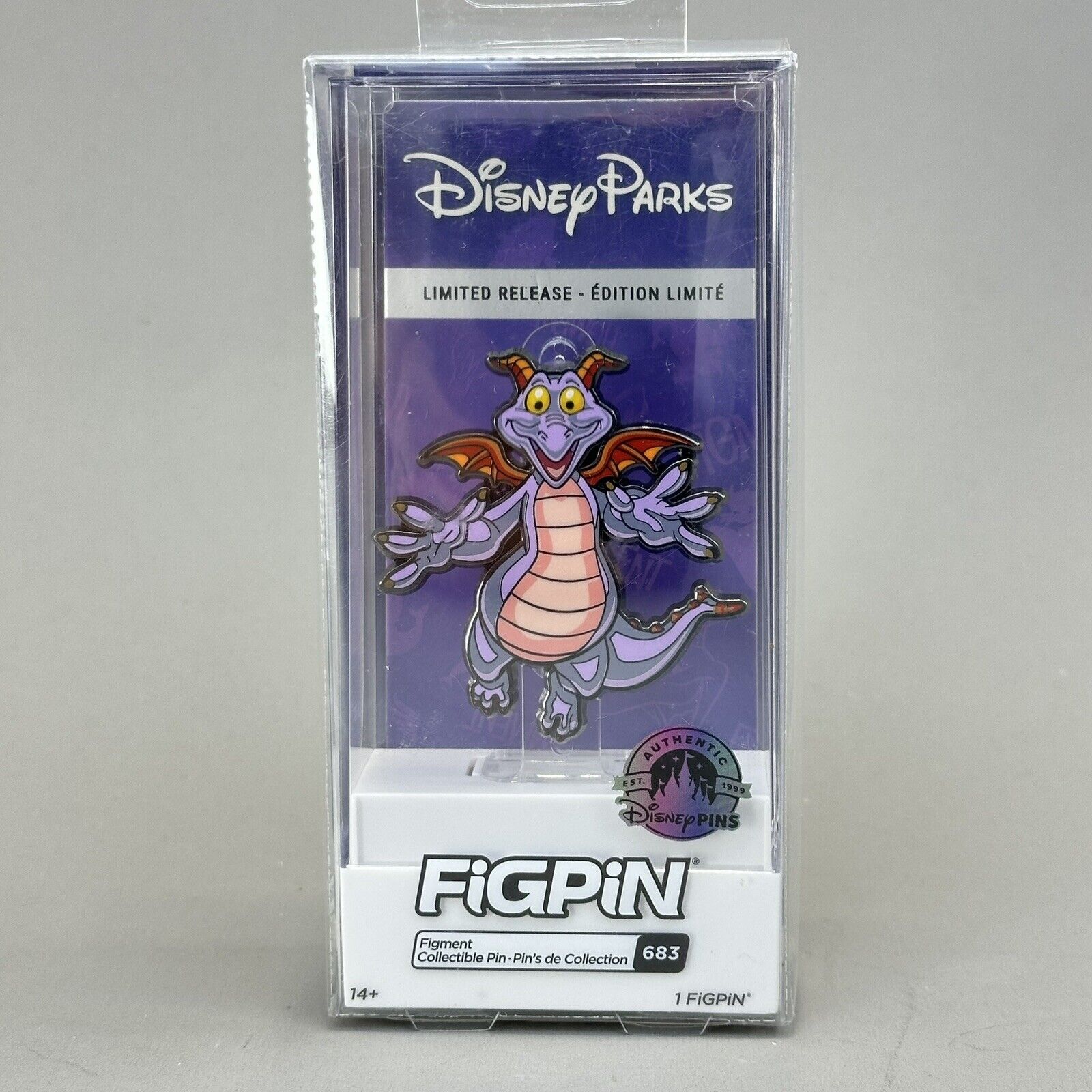 Disney Parks 2022 FIGPIN #683 Figment Pin Limited Release Park Exclusive - New