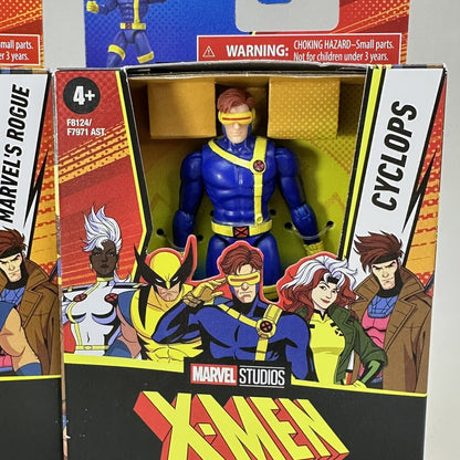 X-Men '97 Cyclops & Rogue 4" Action Figures Hasbro Epic Hero Series - Brand New