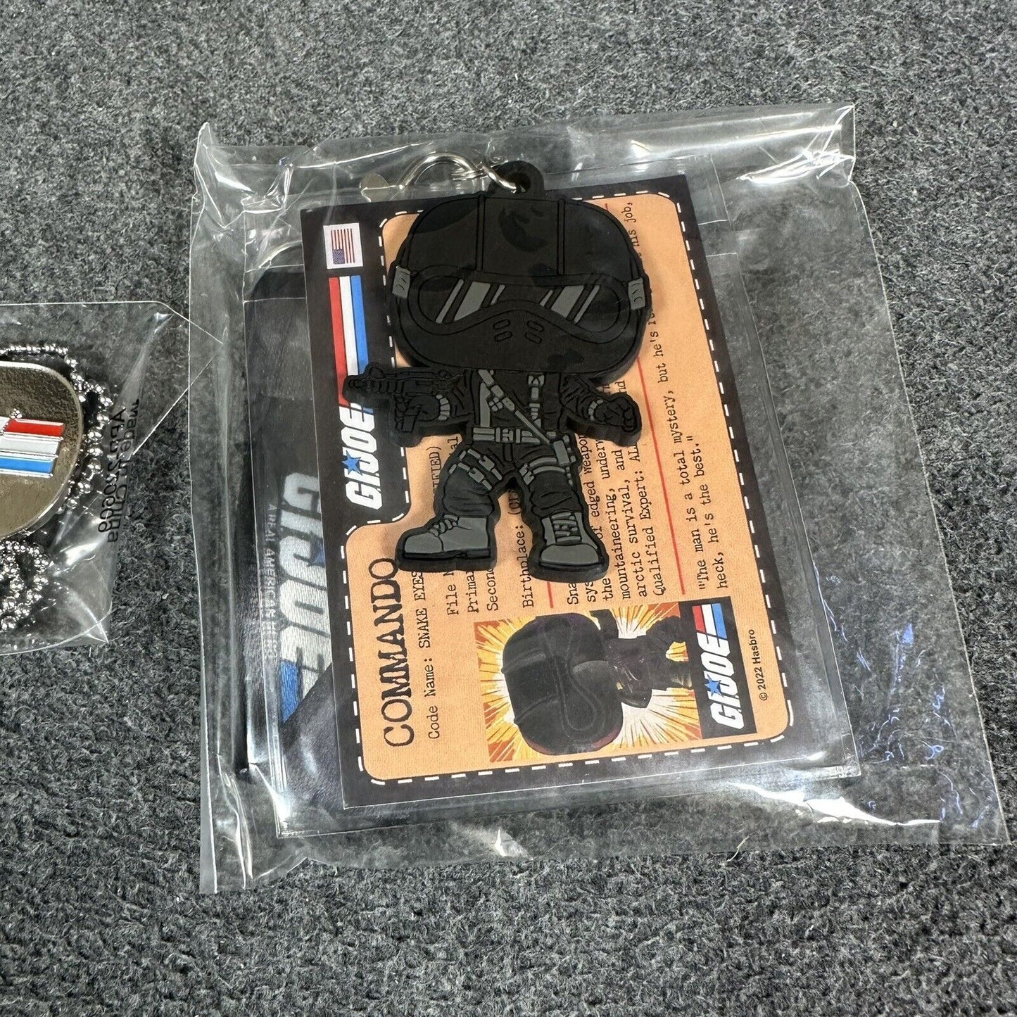 Funko POP GI Joe Commander Snake Eyes Exclusive Lanyard and Dog Tag - Sealed