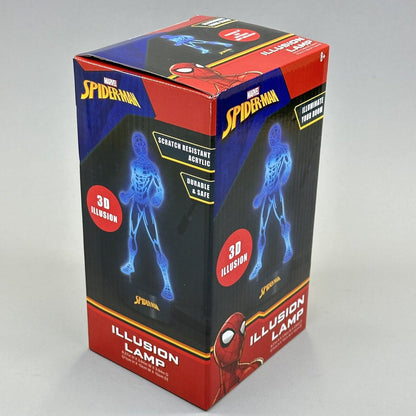 Marvel Spider-Man Small 3D Illusion 8" Tall Lamp Battery Operated - Brand New