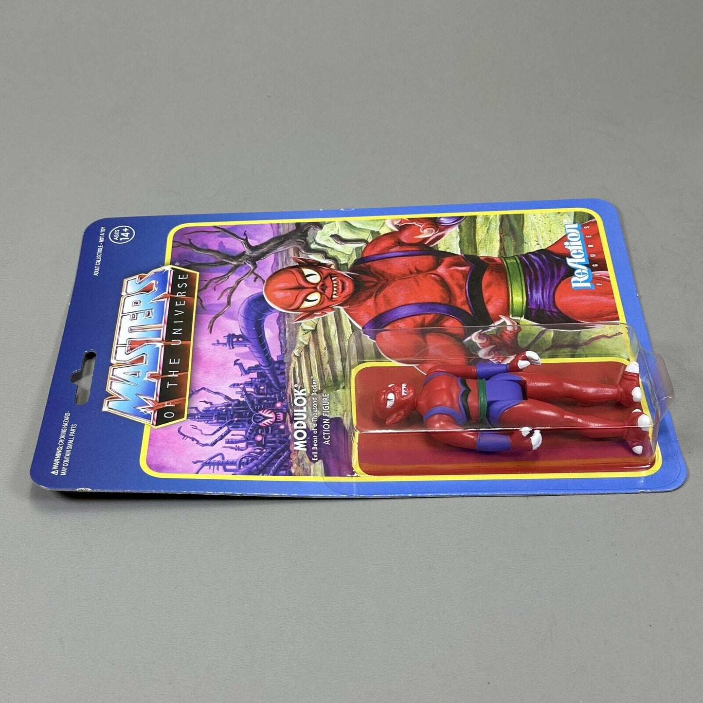 Super 7 ReAction Retro Card Masters of the Universe Modulok 3.75" Action Figure